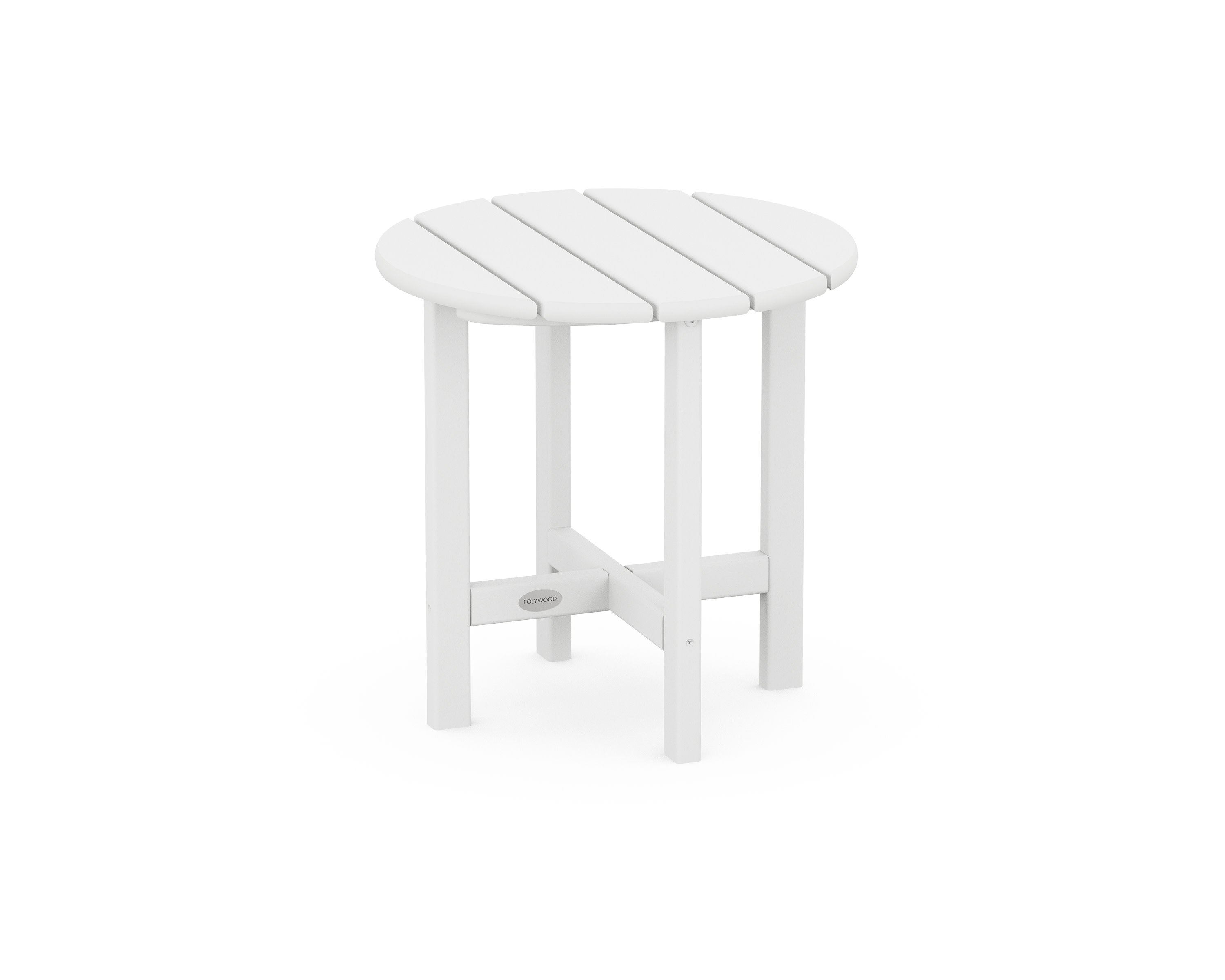 Round 18" Side Table in White