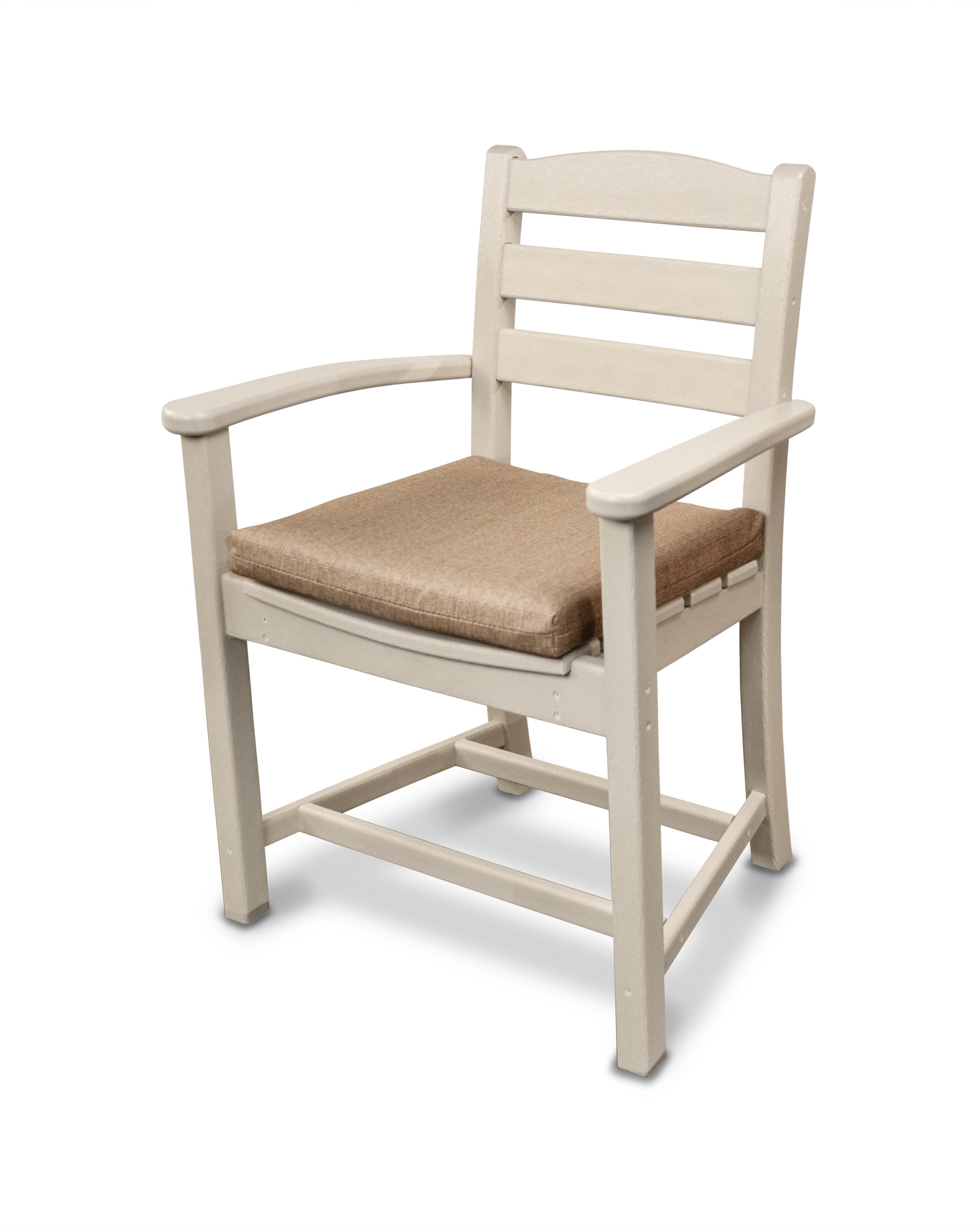 Ateeva 17" x 17" Outdoor Seat Cushion by POLYWOOD in Sesame