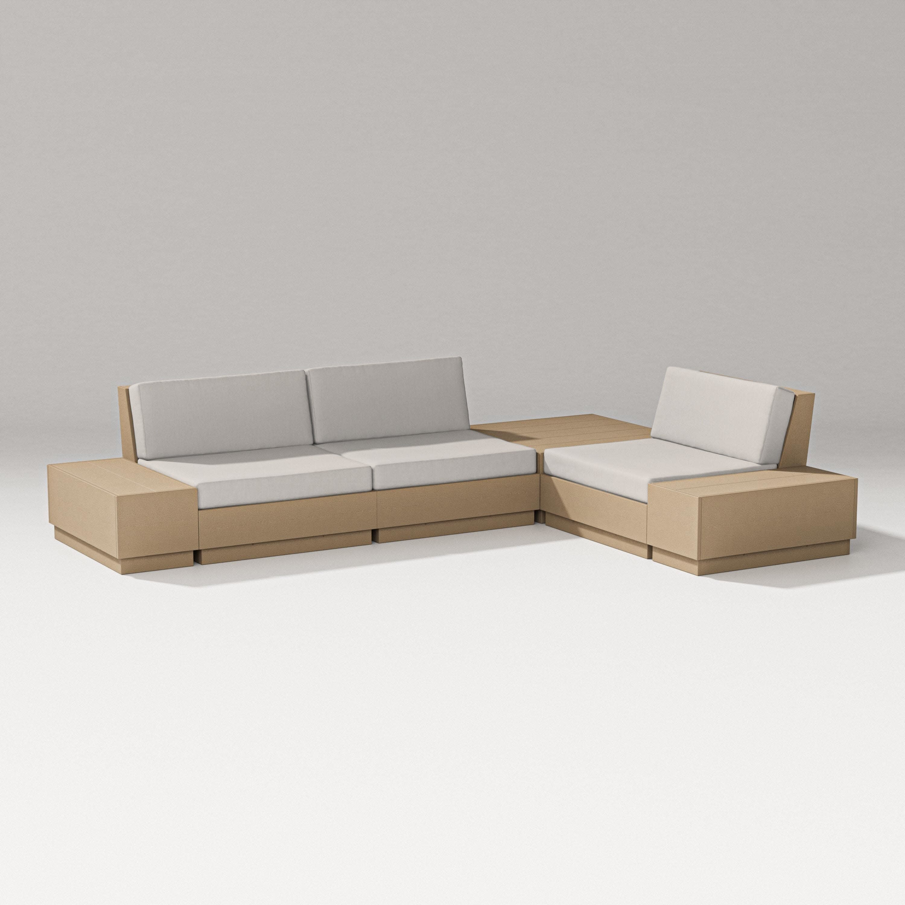 Elevate 6-Piece Corner Sectional in Vintage Sahara / Cast Ash
