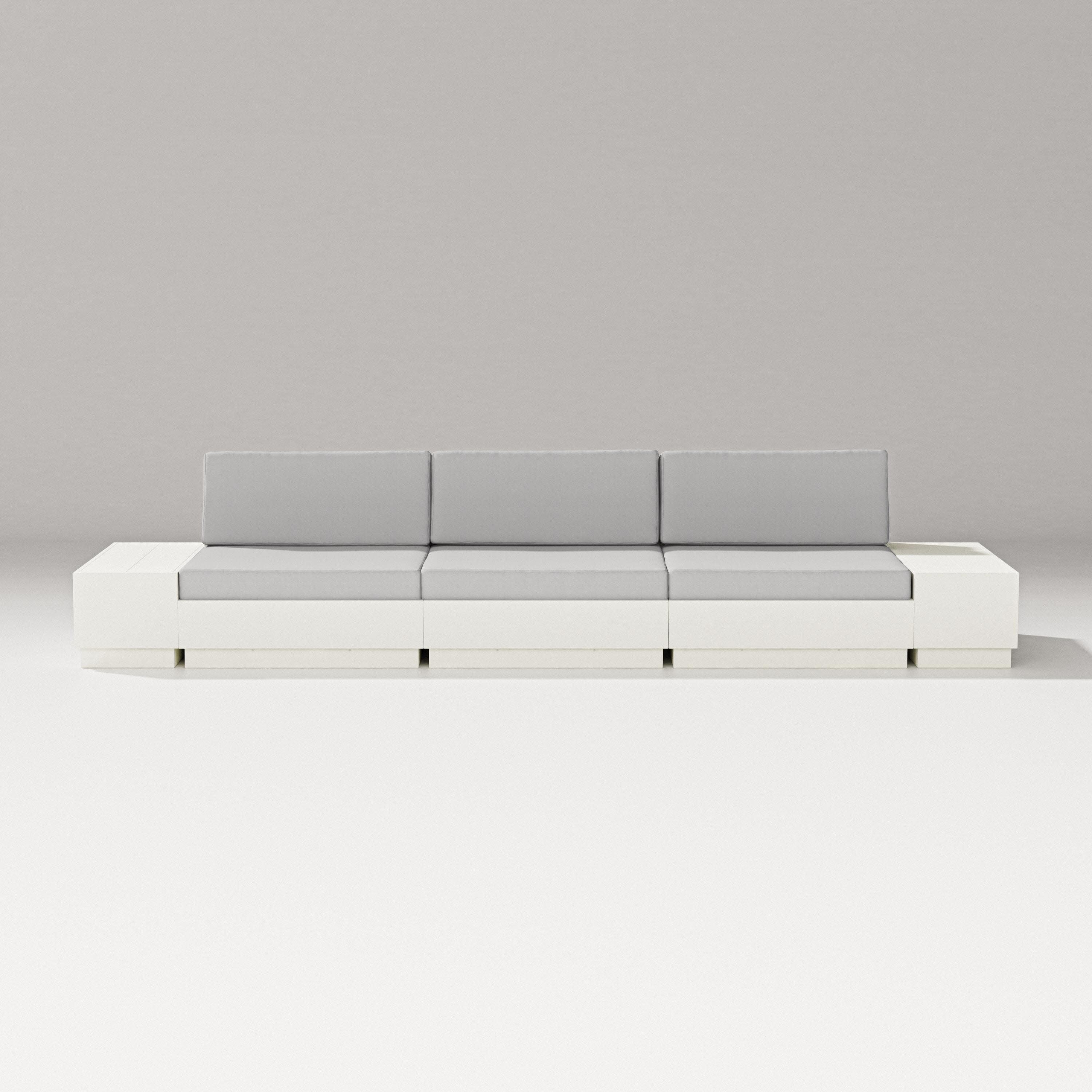 Elevate Straight Sectional in Vintage White / Diamond in the Rough
