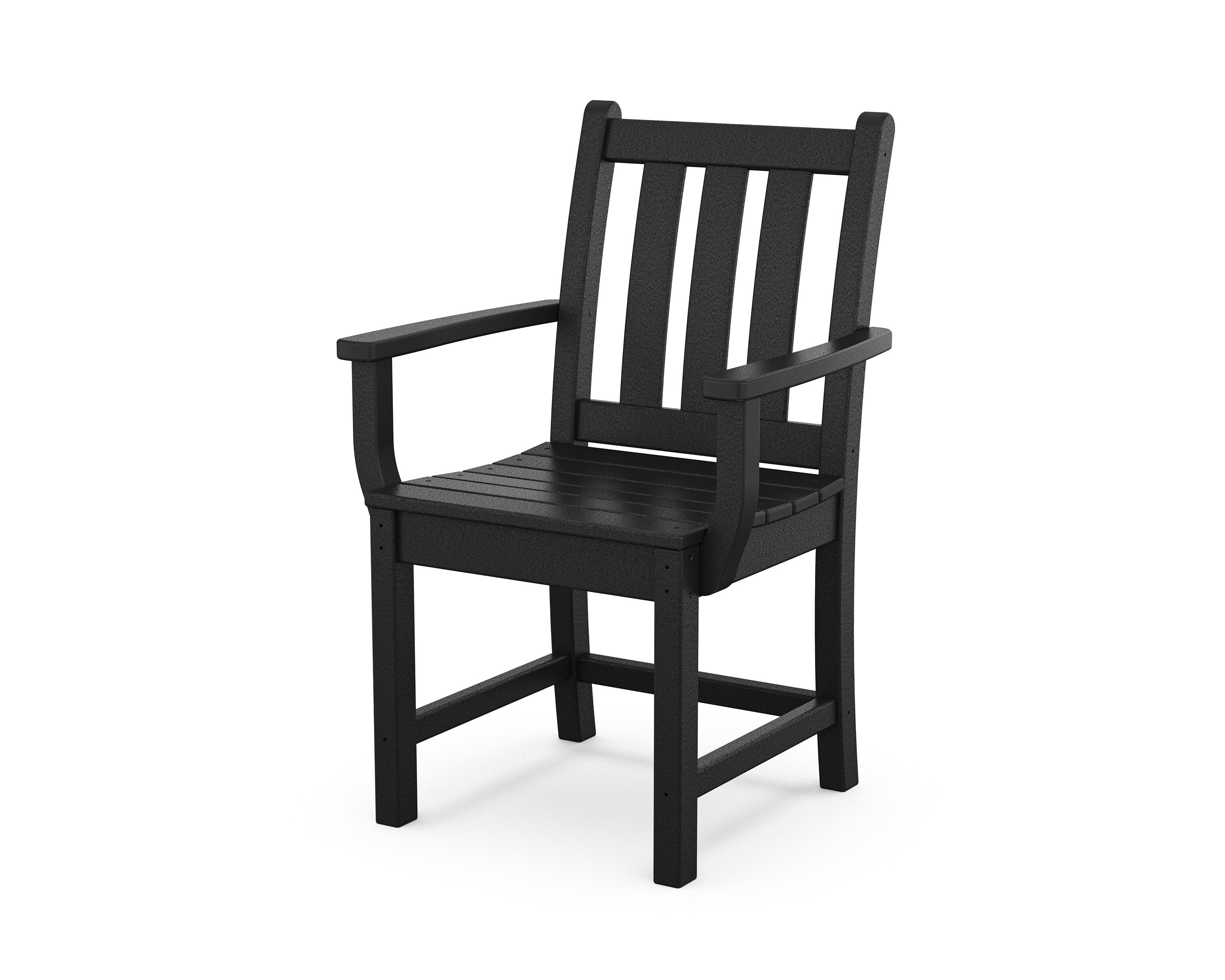 Traditional Garden Dining Arm Chair in Black