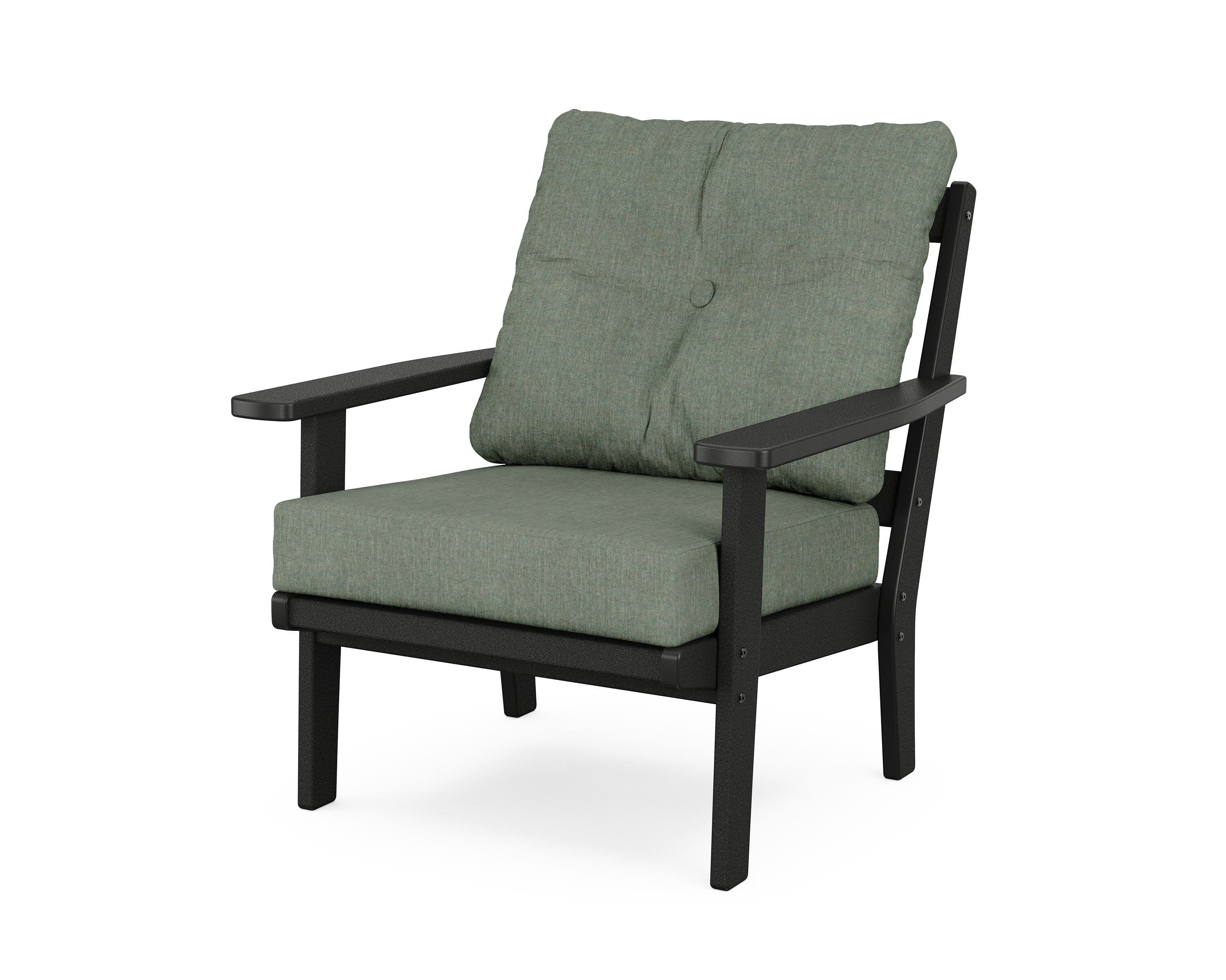 Oxford Deep Seating Chair in Black / Cast Sage