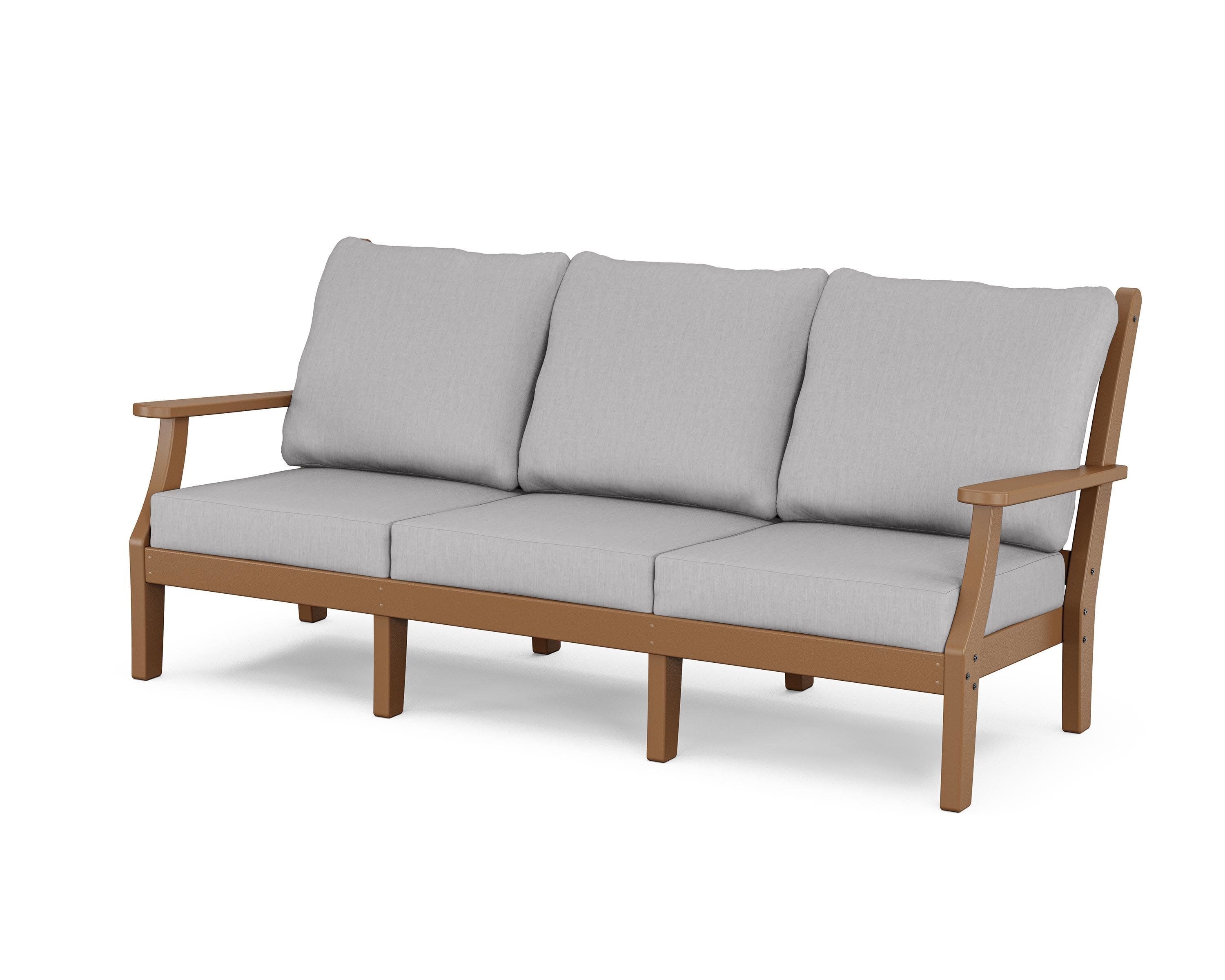 Wovendale Deep Seating Sofa in Teak / Granite