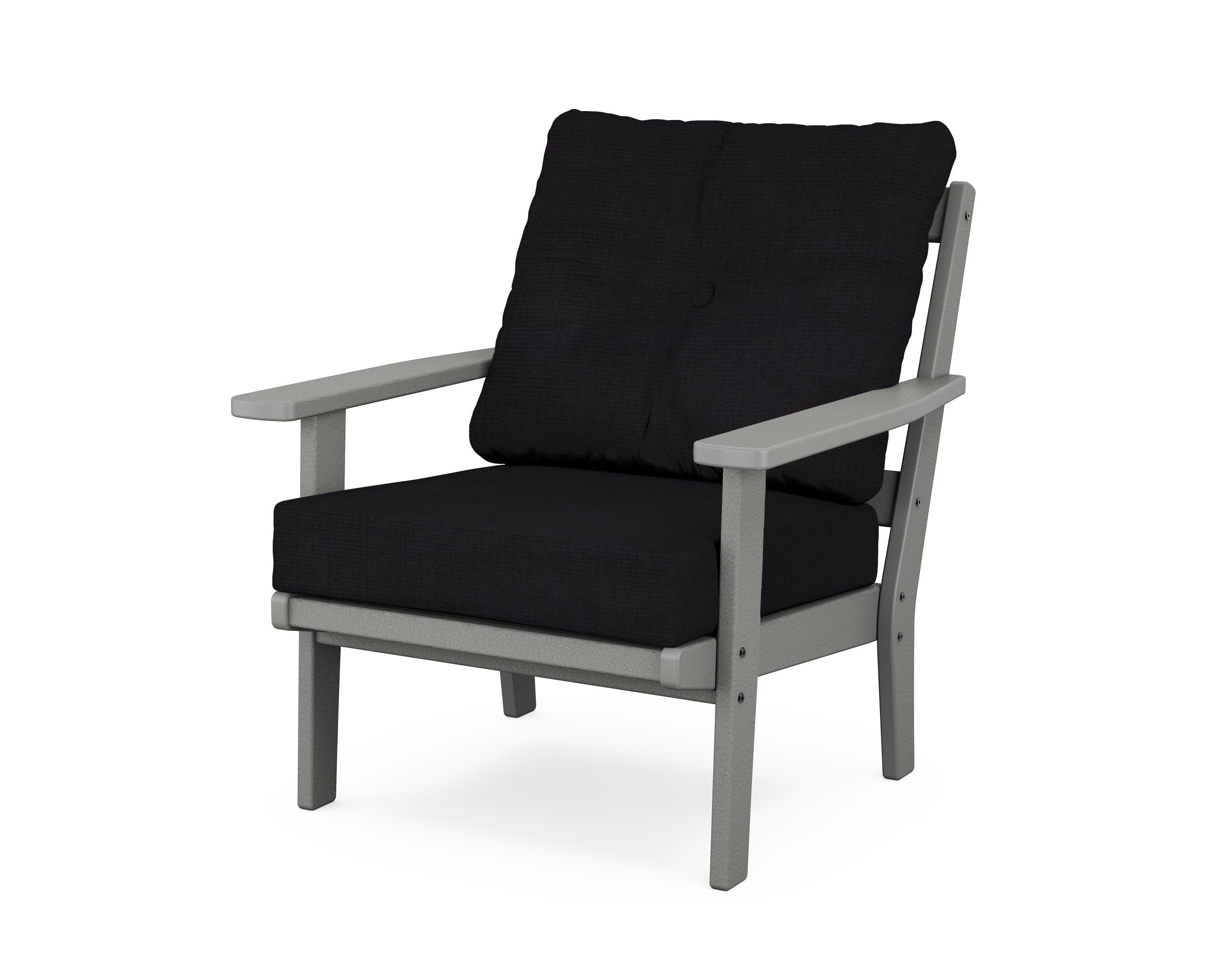 Oxford Deep Seating Chair in Slate Grey / Midnight Linen