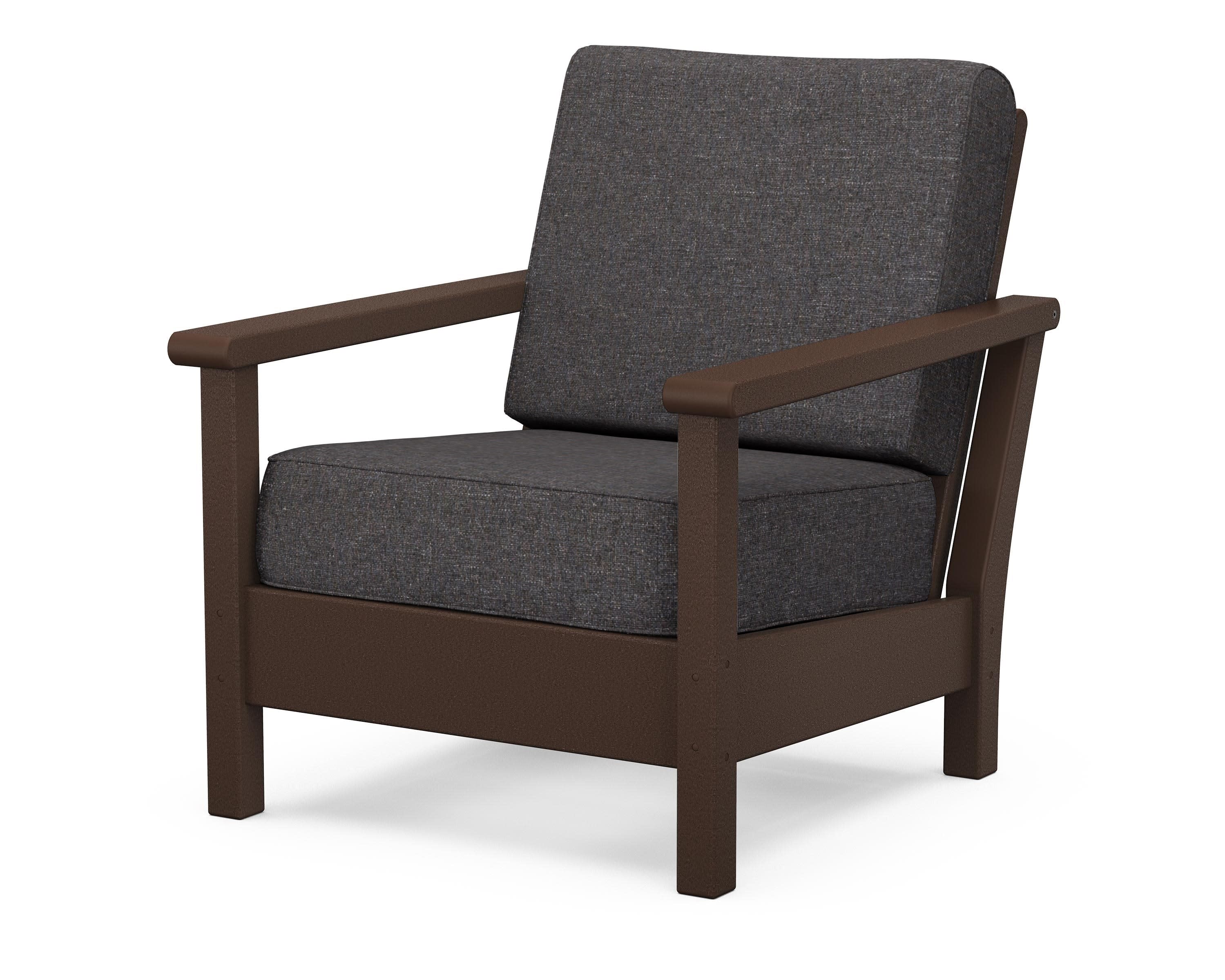 Harbour Deep Seating Chair in Mahogany / Ash Charcoal