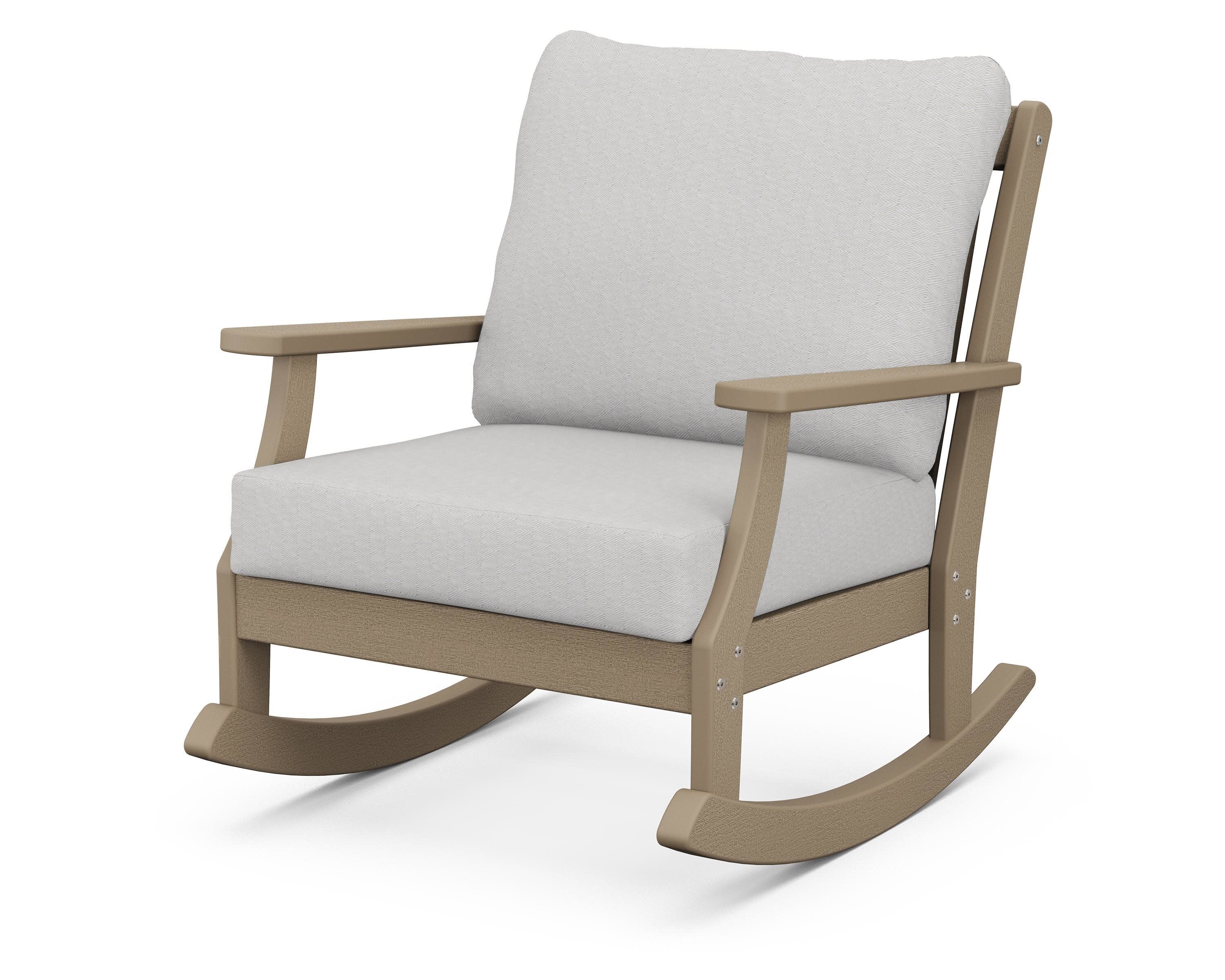 Braxton Deep Seating Rocking Chair in Vintage Sahara / Diamond in the Rough