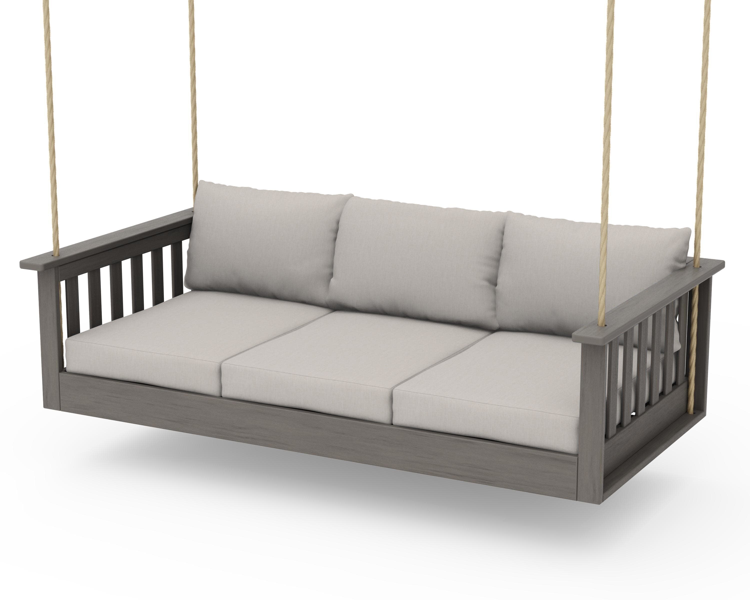 Vineyard Daybed Swing in Driftwood / Cast Ash