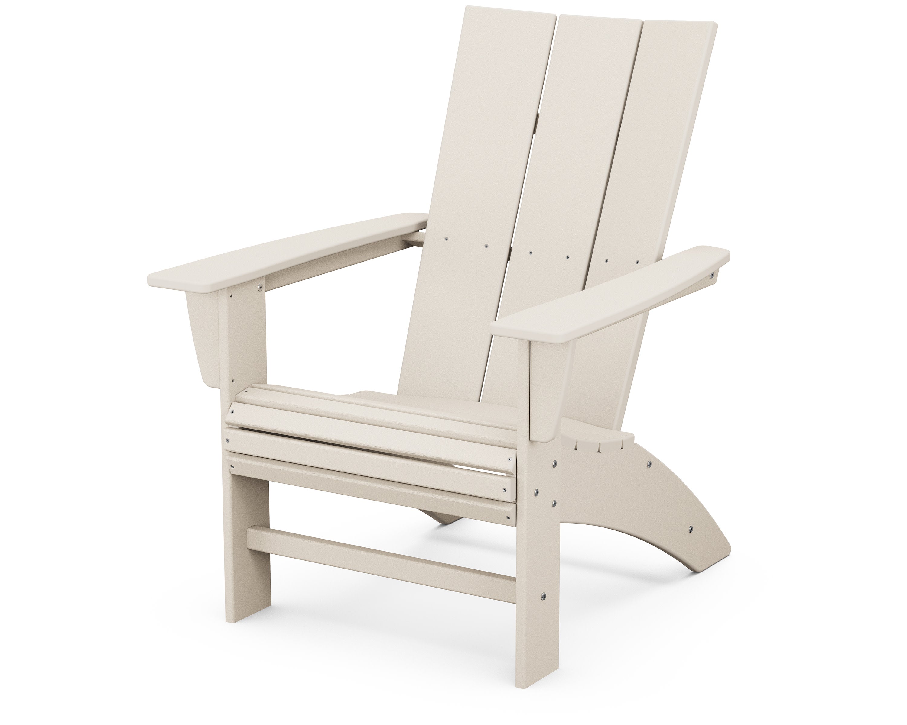 Modern Curveback Adirondack Chair in Sand