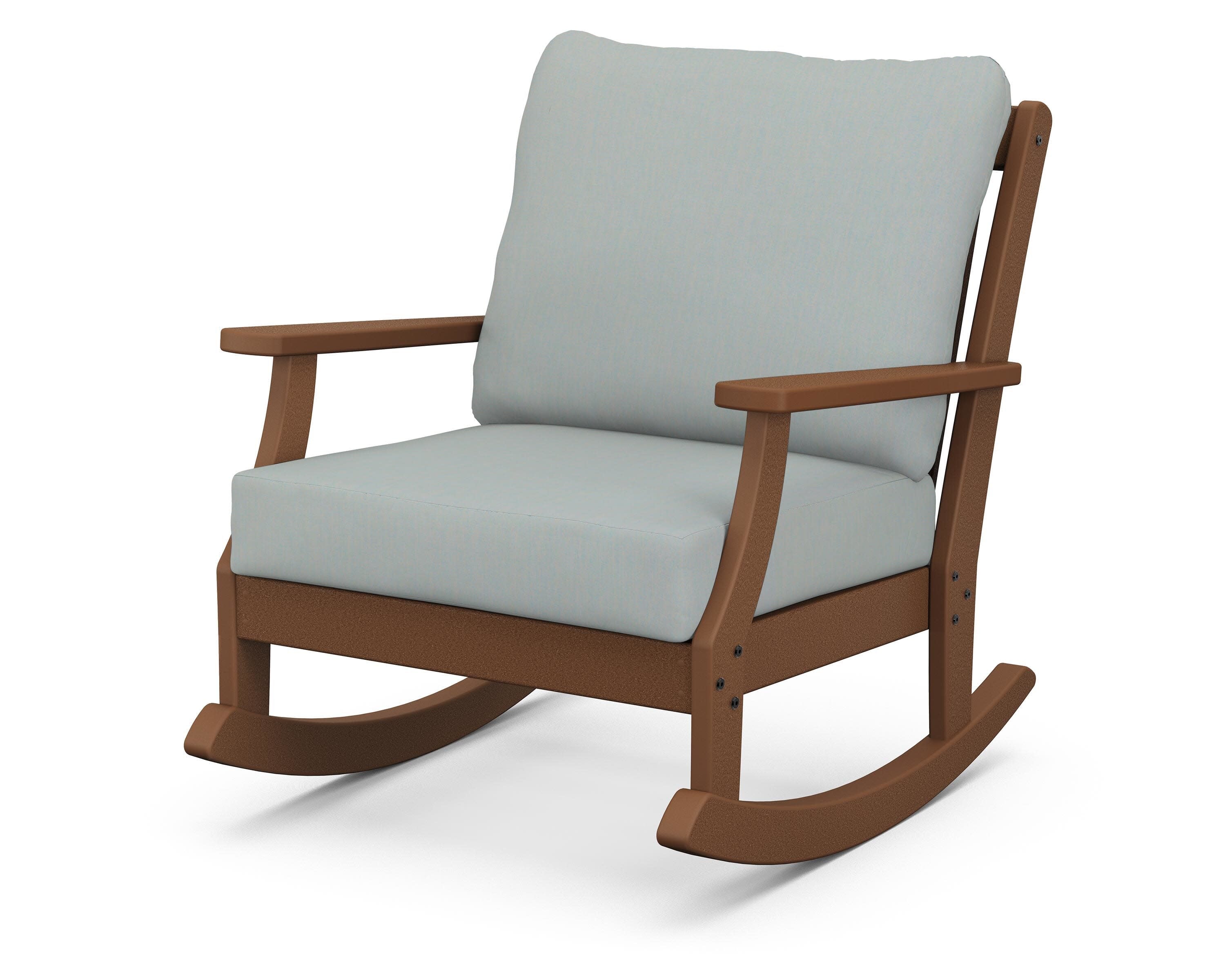 Braxton Deep Seating Rocking Chair in Teak / Spa