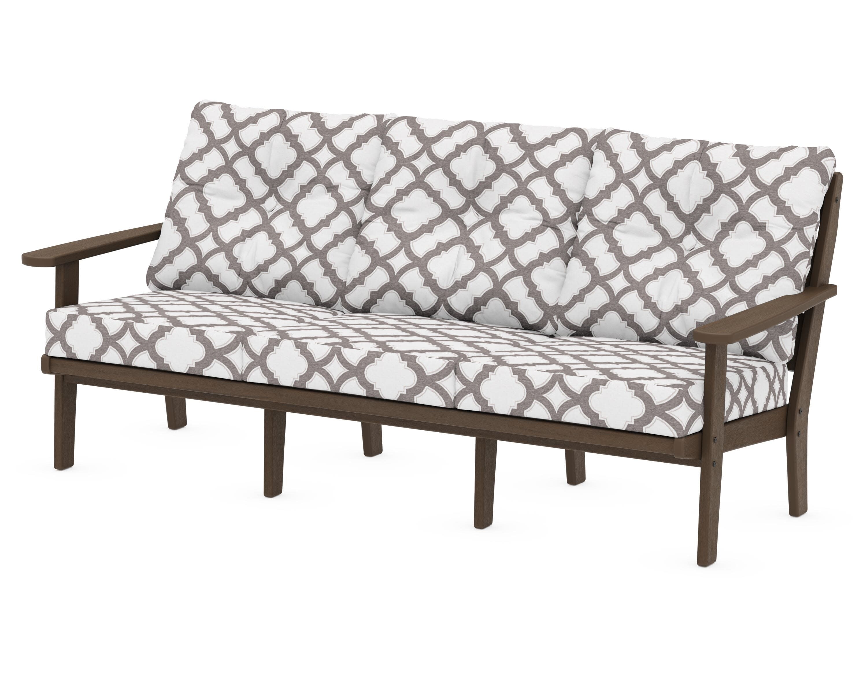 Lakeside Deep Seating Sofa in Kona / Trellis Grey Mist
