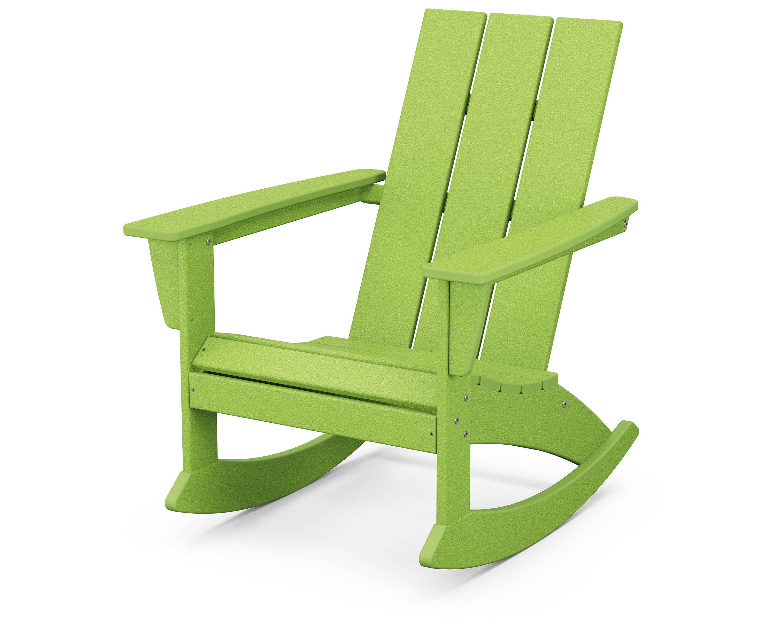 Modern Adirondack Rocking Chair in Lime