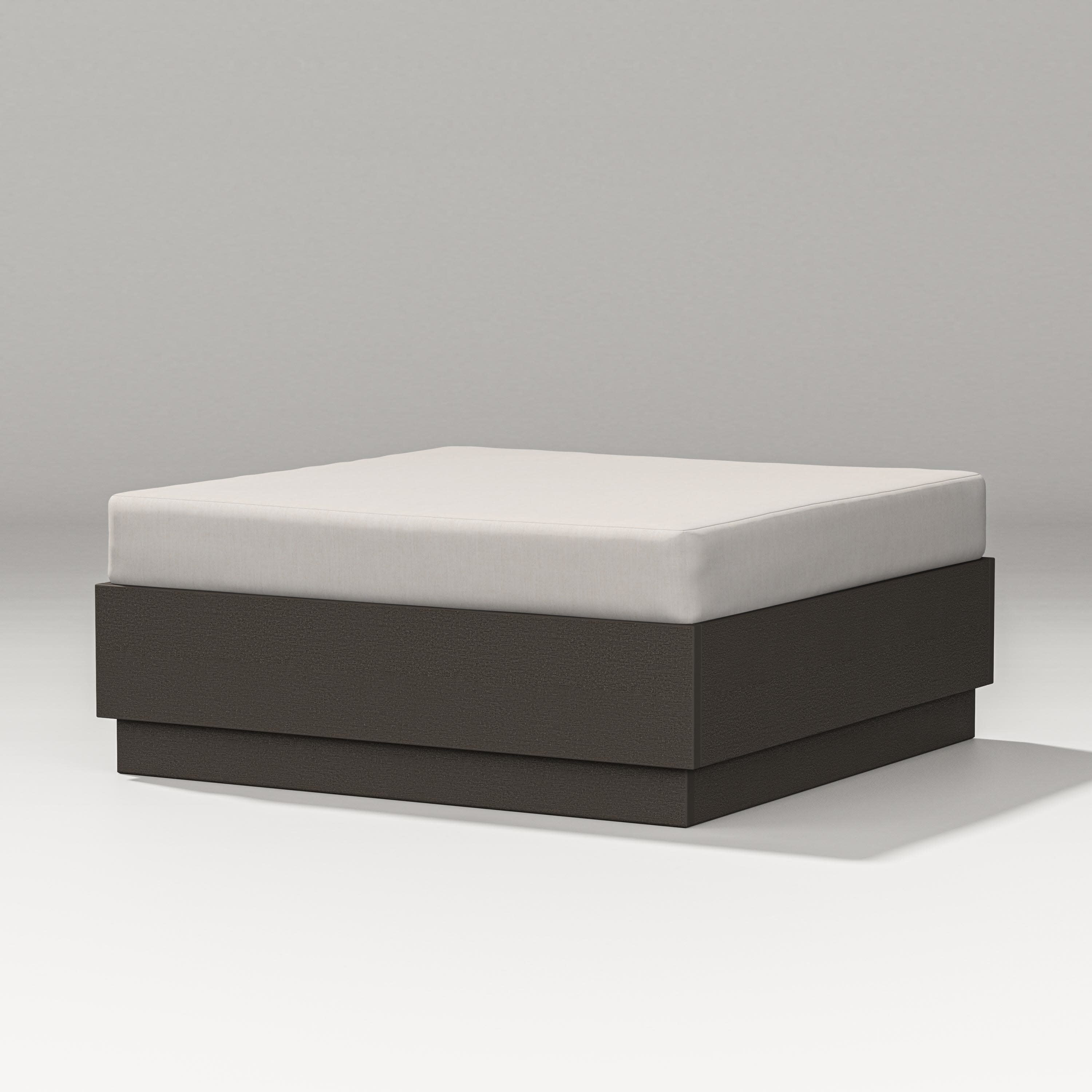 Elevate Lounge Ottoman in Vintage Coffee / Cast Ash