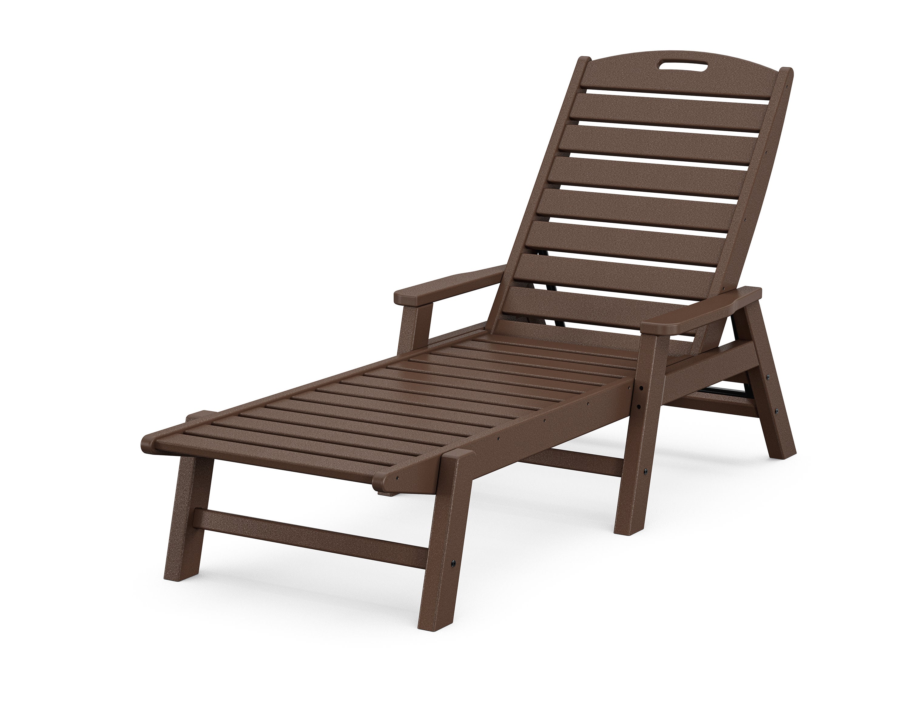 Nautical Chaise with Arms in Mahogany