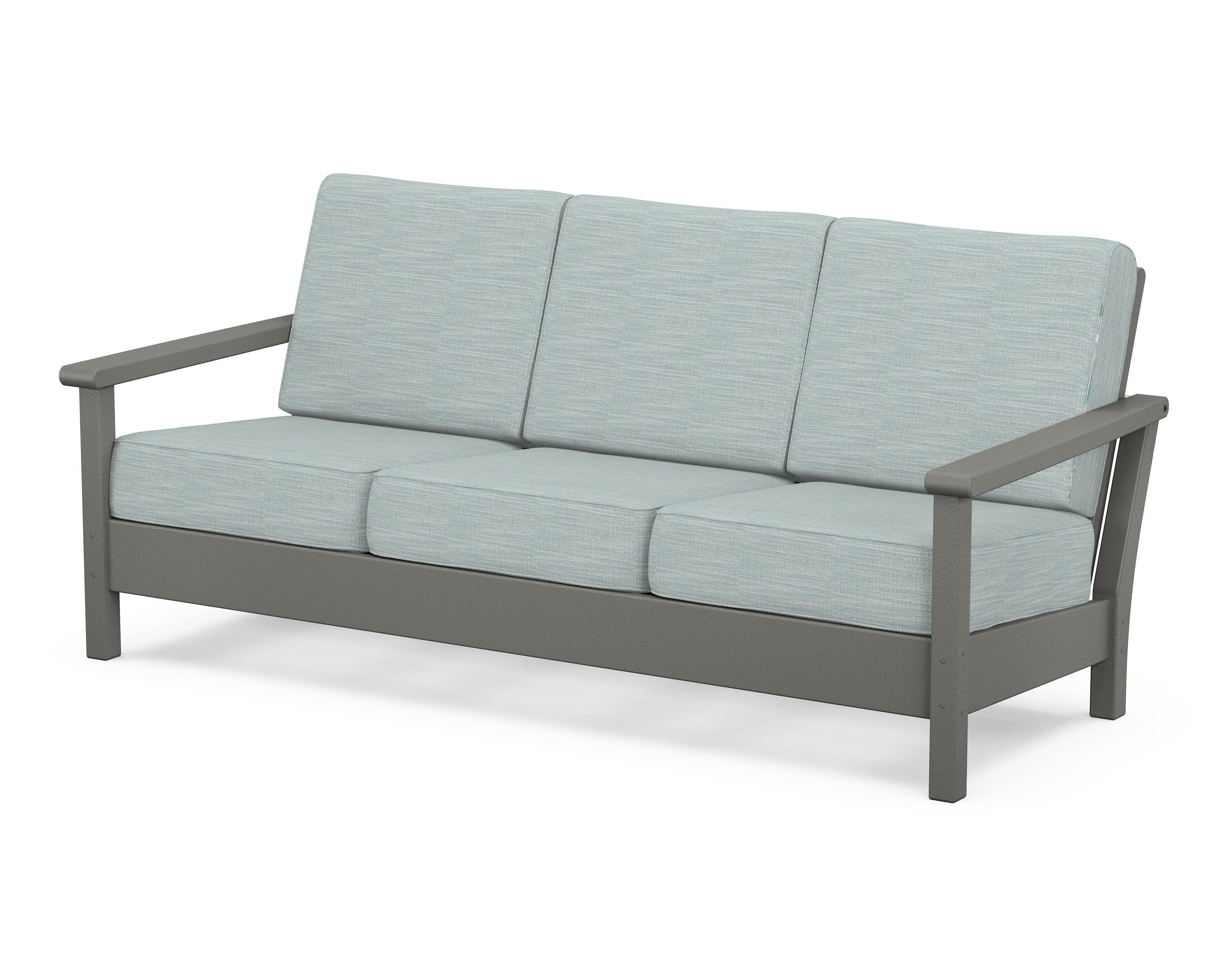 Harbour Deep Seating Sofa in Slate Grey / Soothe Mist