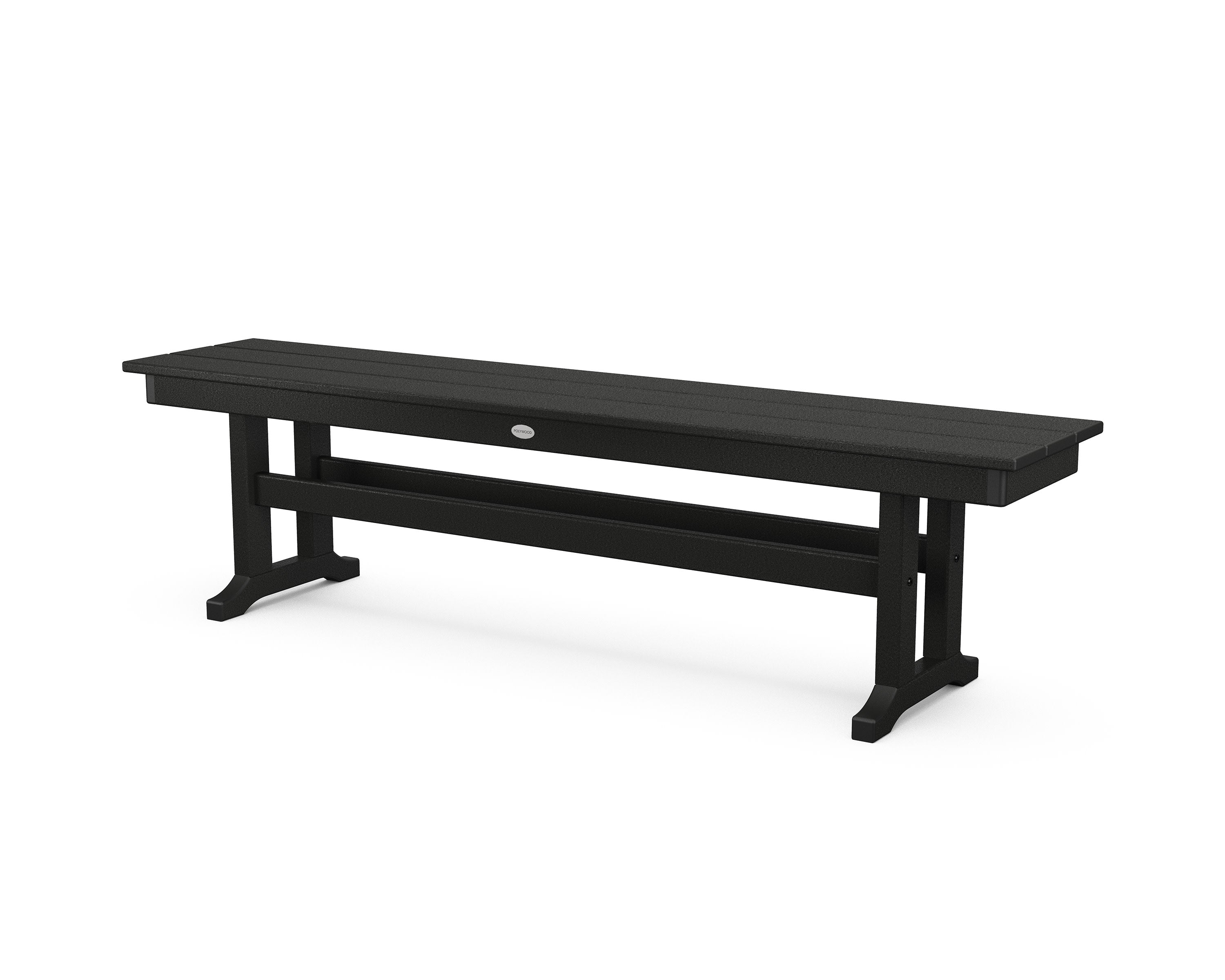 Farmhouse 65" Side Bench in Black