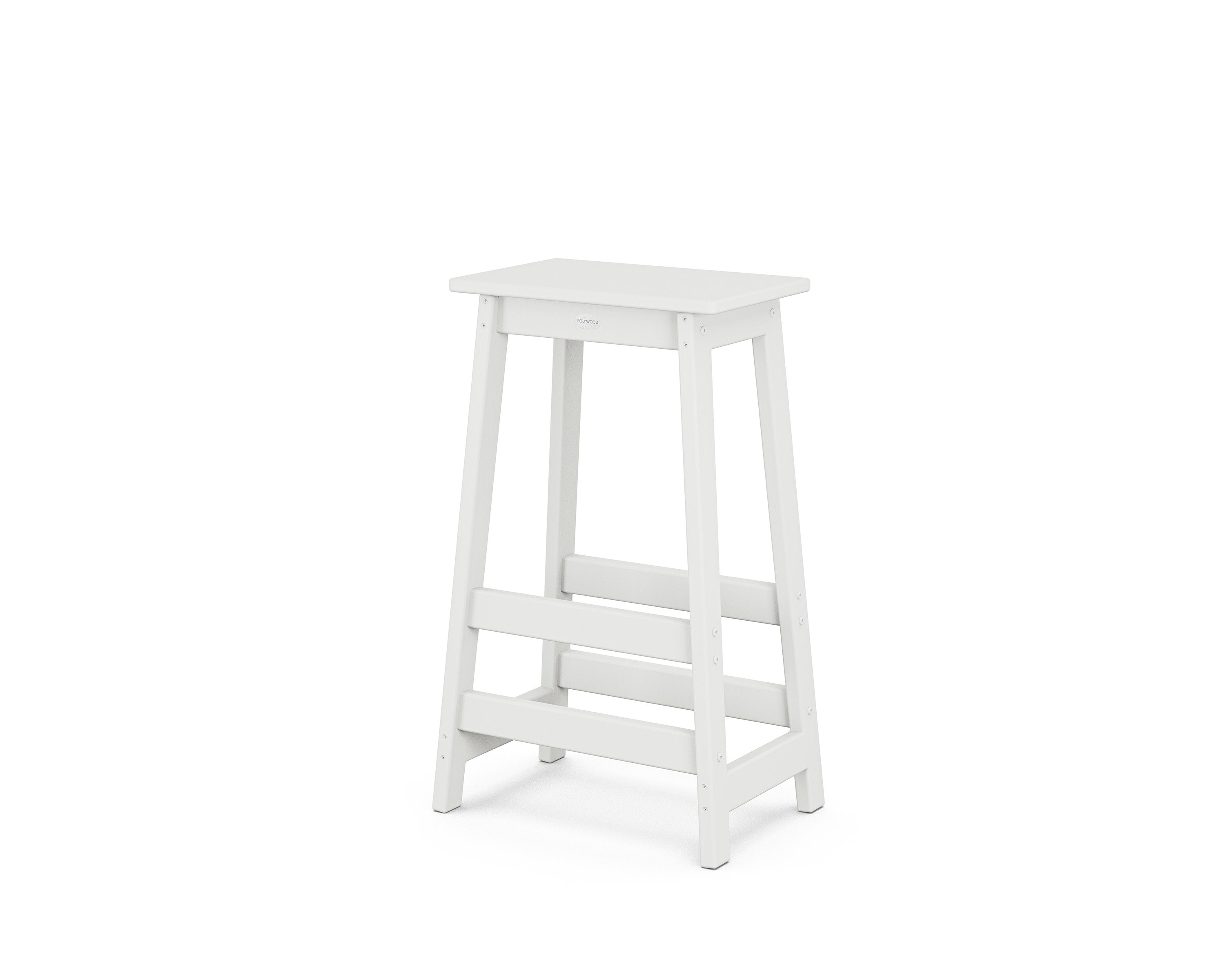 Modern Studio Bar Stool in White