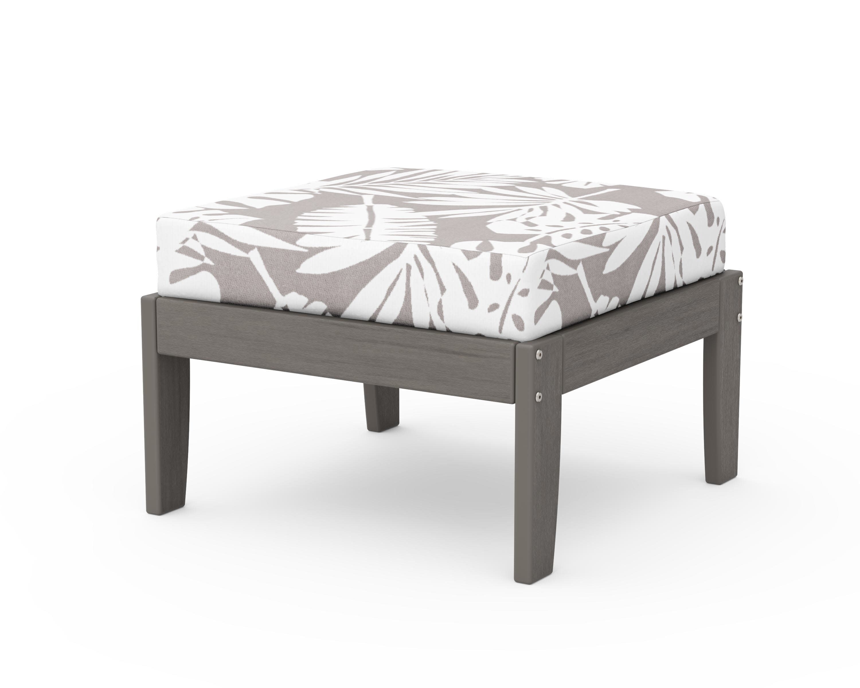 Modular Ottoman - Classic in Driftwood / Leaf Grey Mist