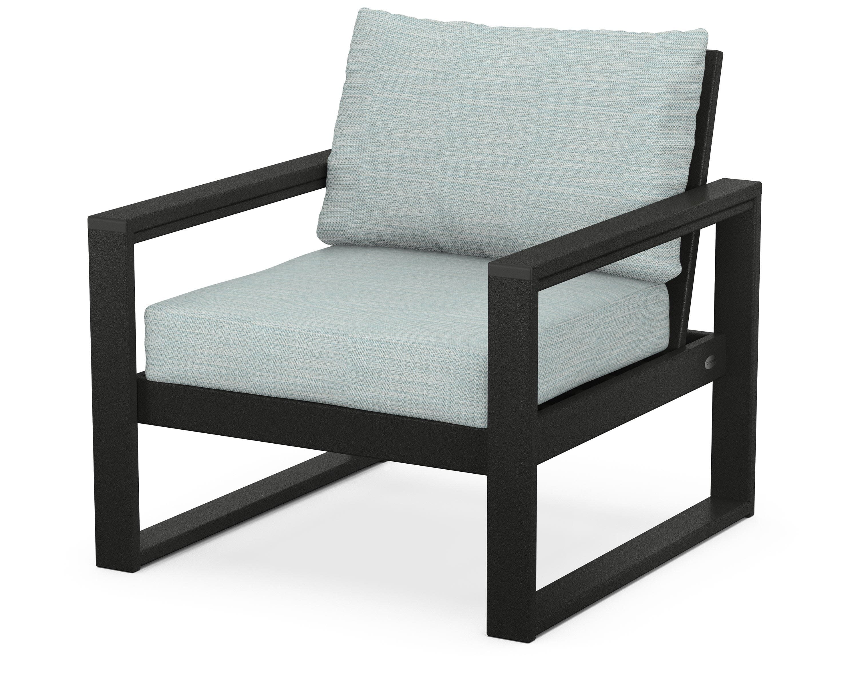 EDGE Club Chair in Black / Soothe Mist