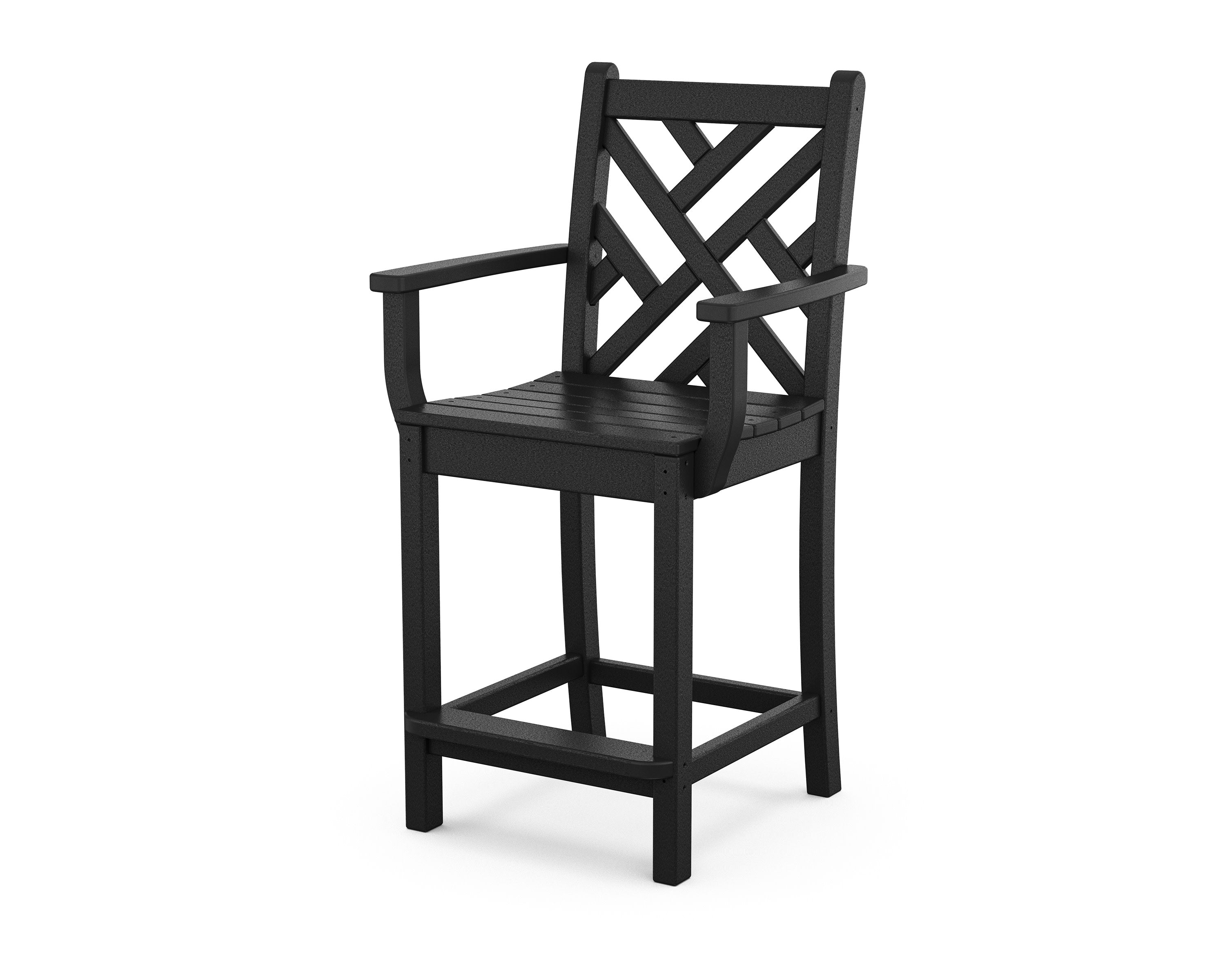 Chippendale Counter Arm Chair in Black
