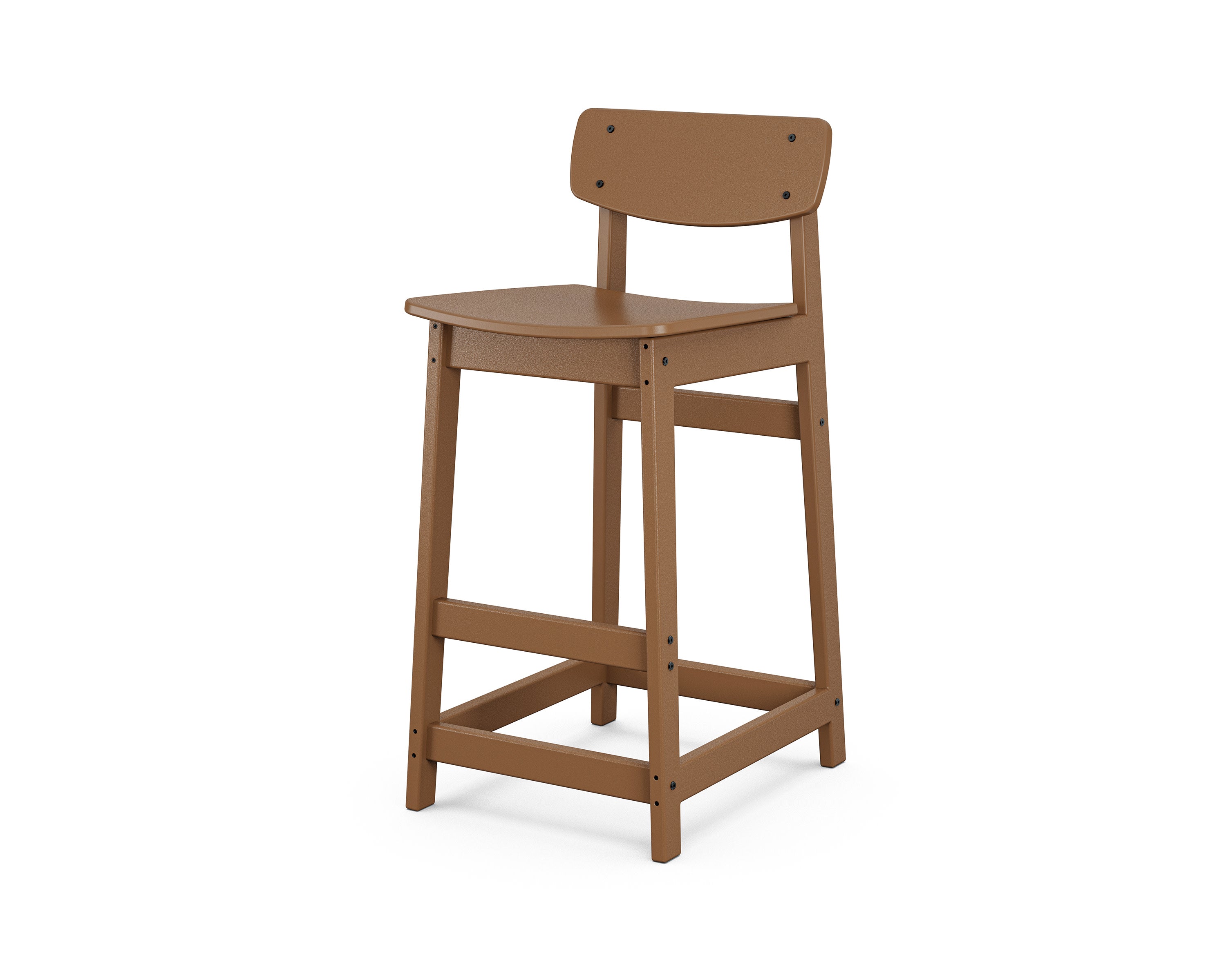 Modern Studio Urban Lowback Bar Chair in Teak
