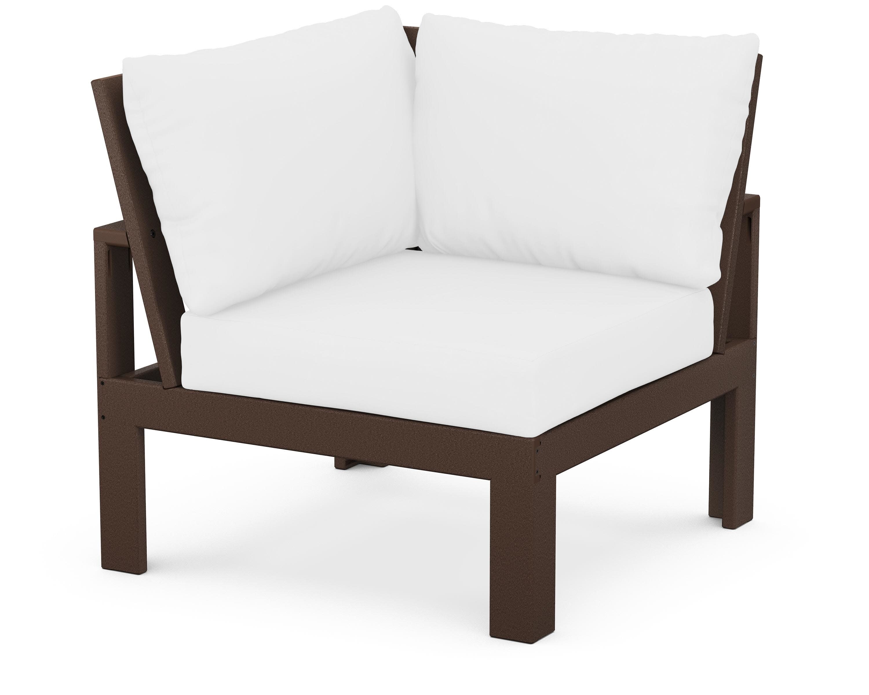 Modular Corner Chair in Mahogany / Natural