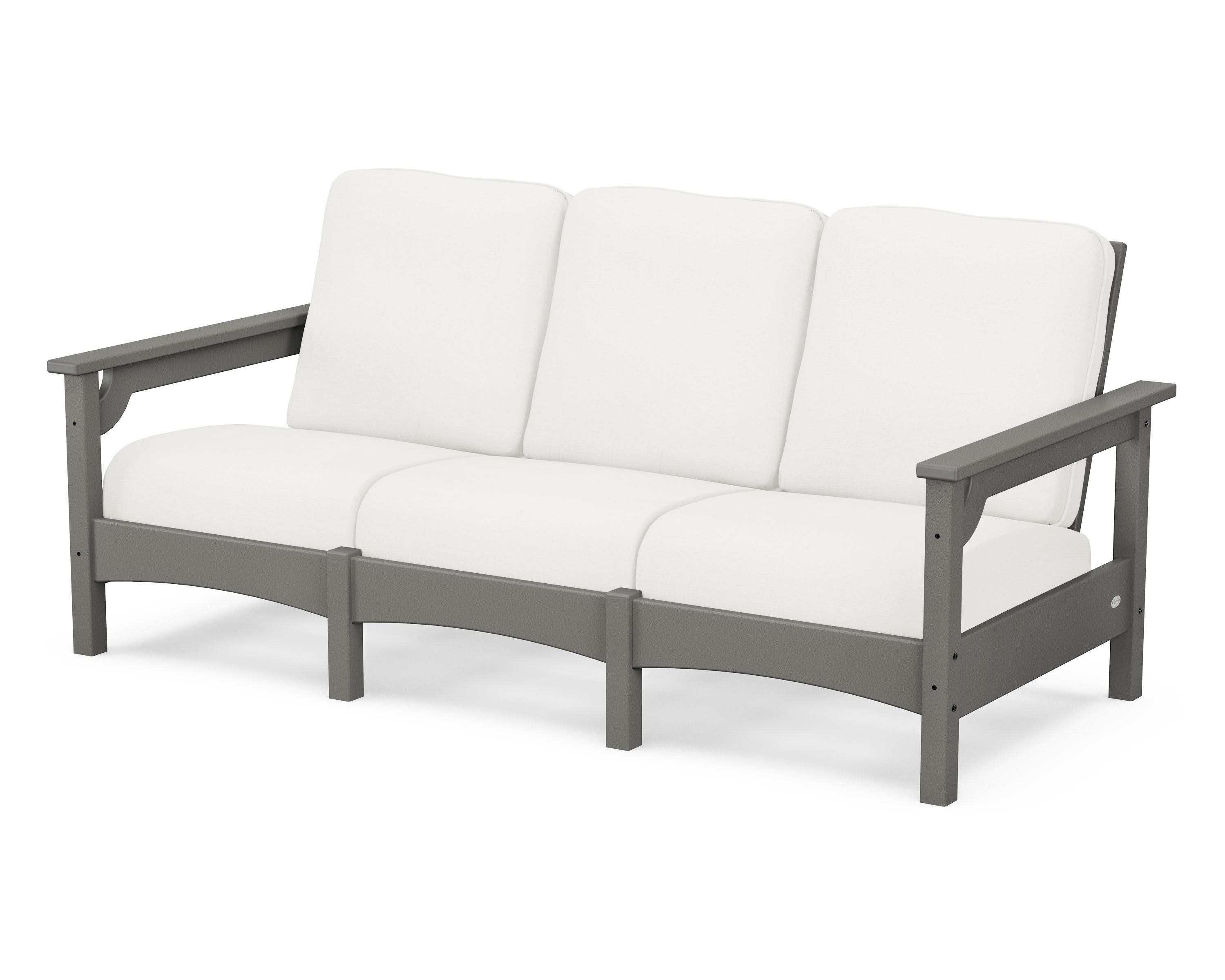 Club Sofa in Slate Grey / Natural Linen