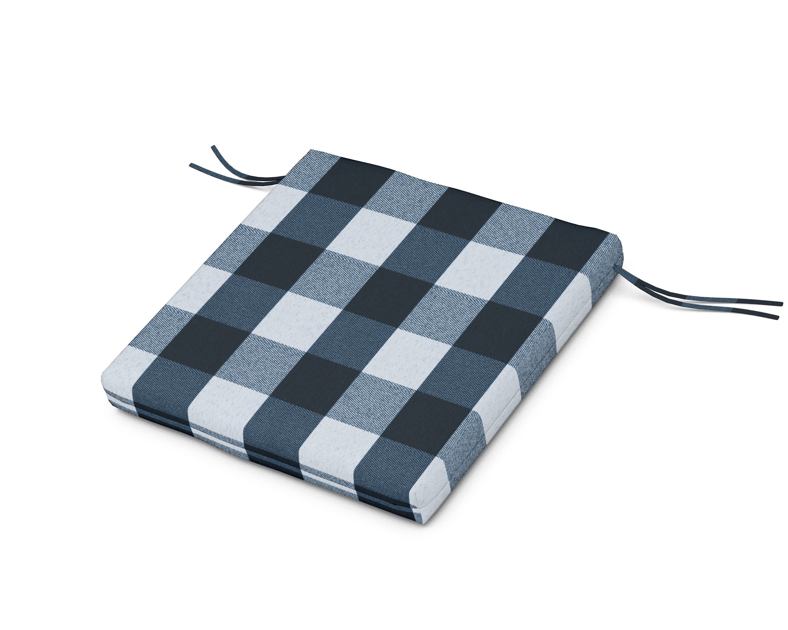 AL300 Seat Pad in Buffalo Plaid Marine Indigo