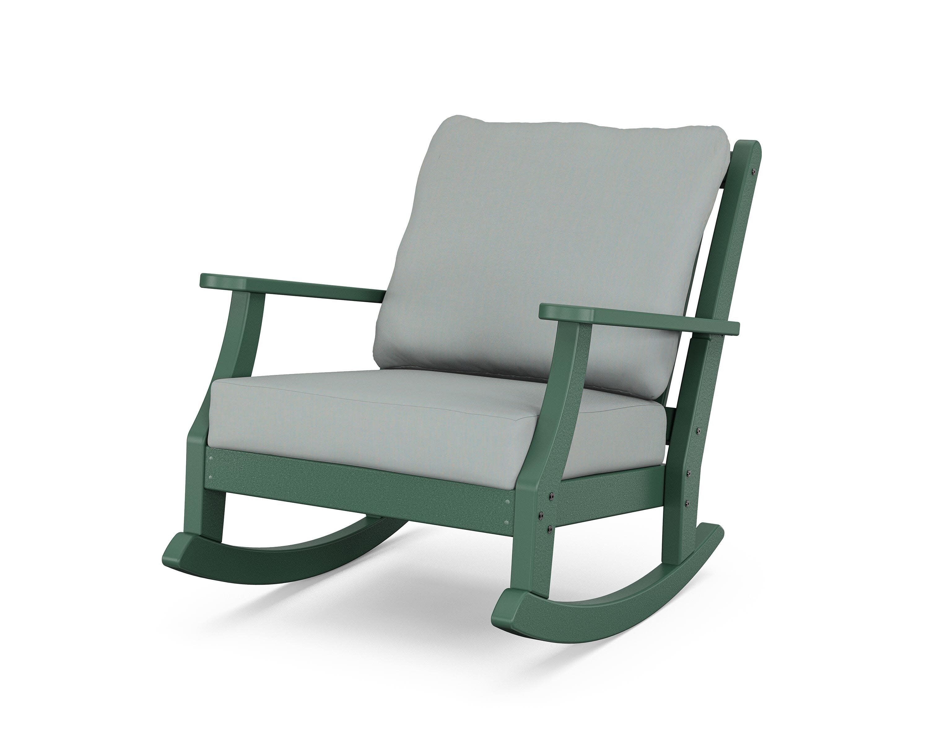 Wovendale Deep Seating Rocking Chair in Green / Spa