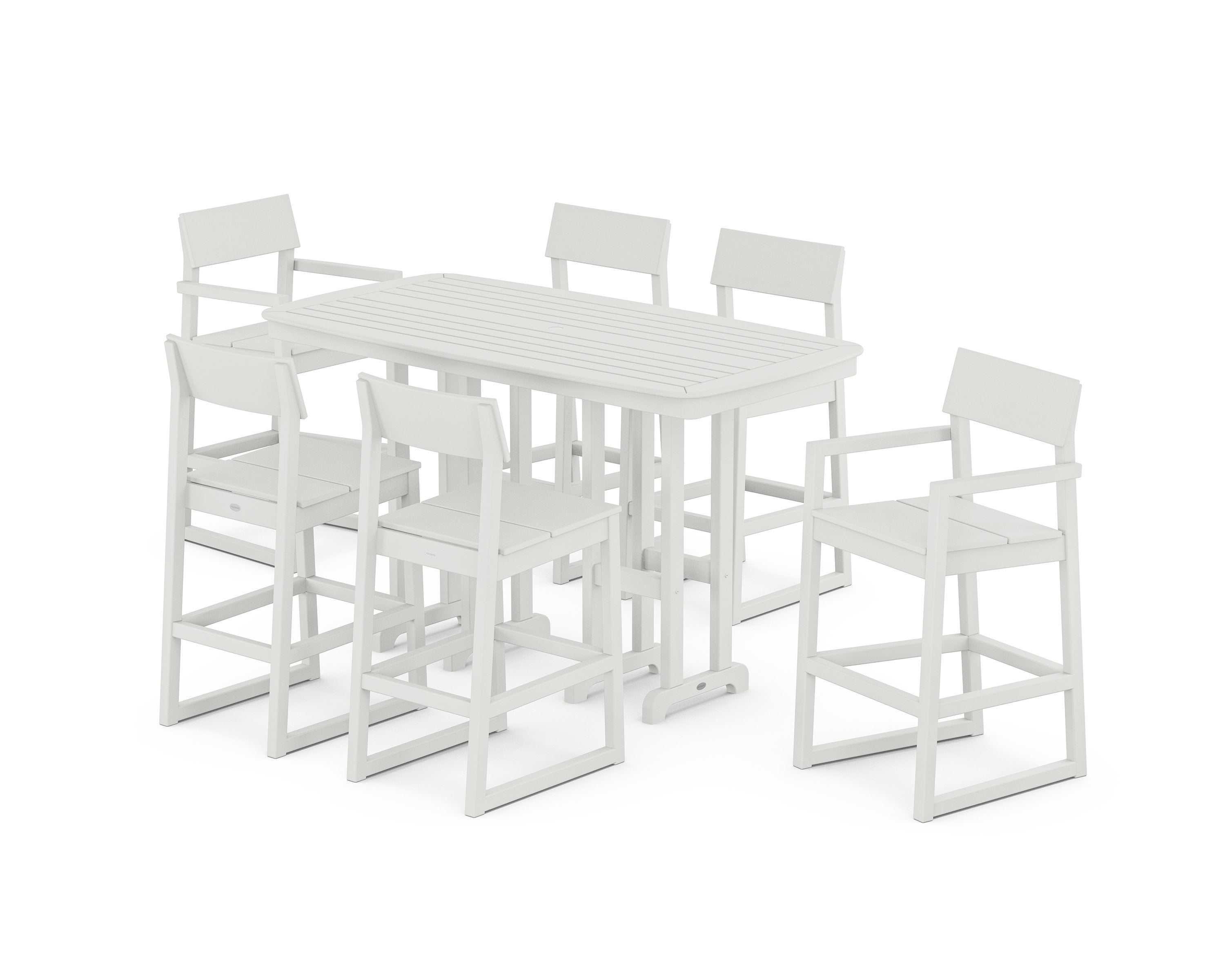 EDGE 7-Piece Bar Set in White