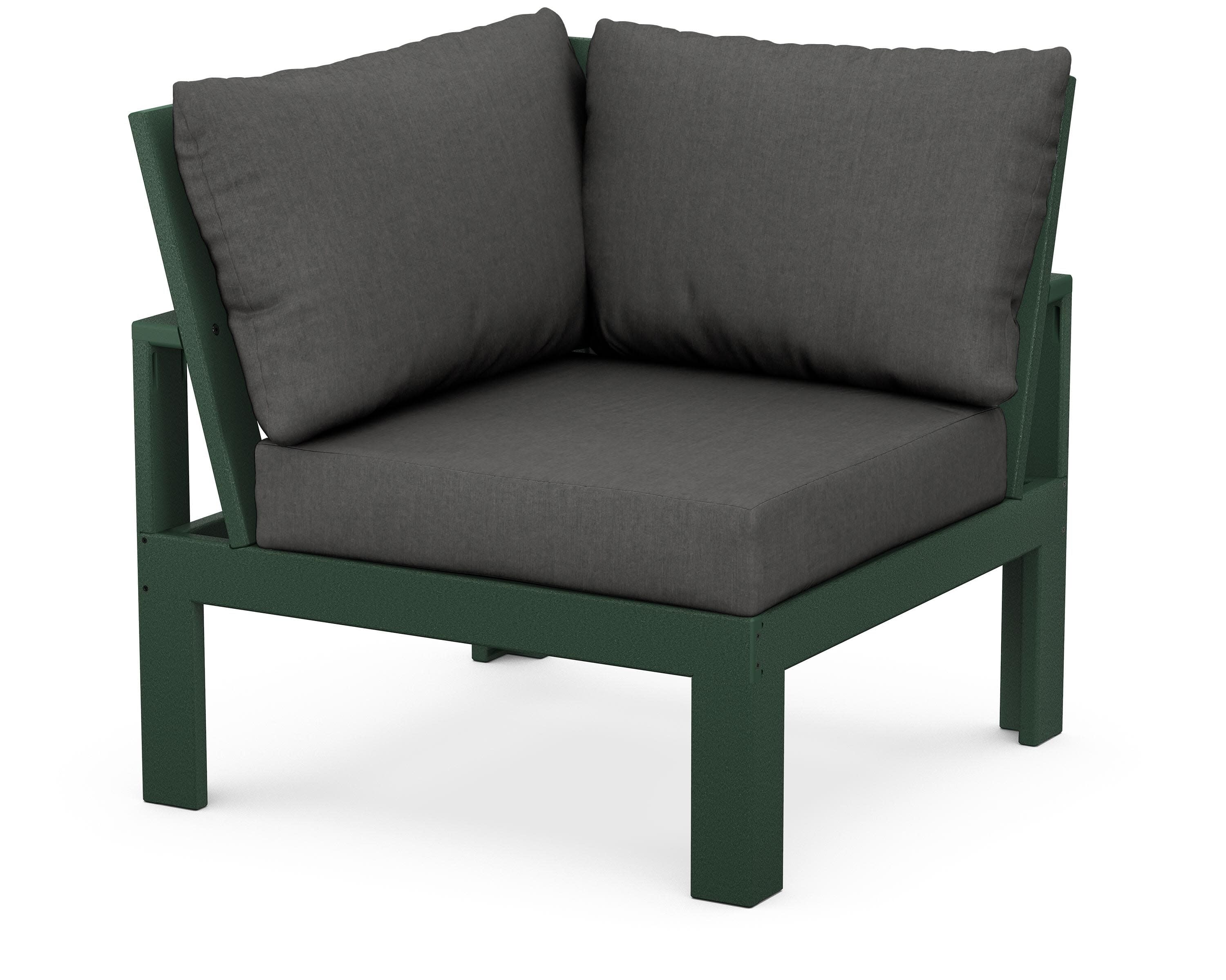 Modular Corner Chair in Green / Spectrum Carbon