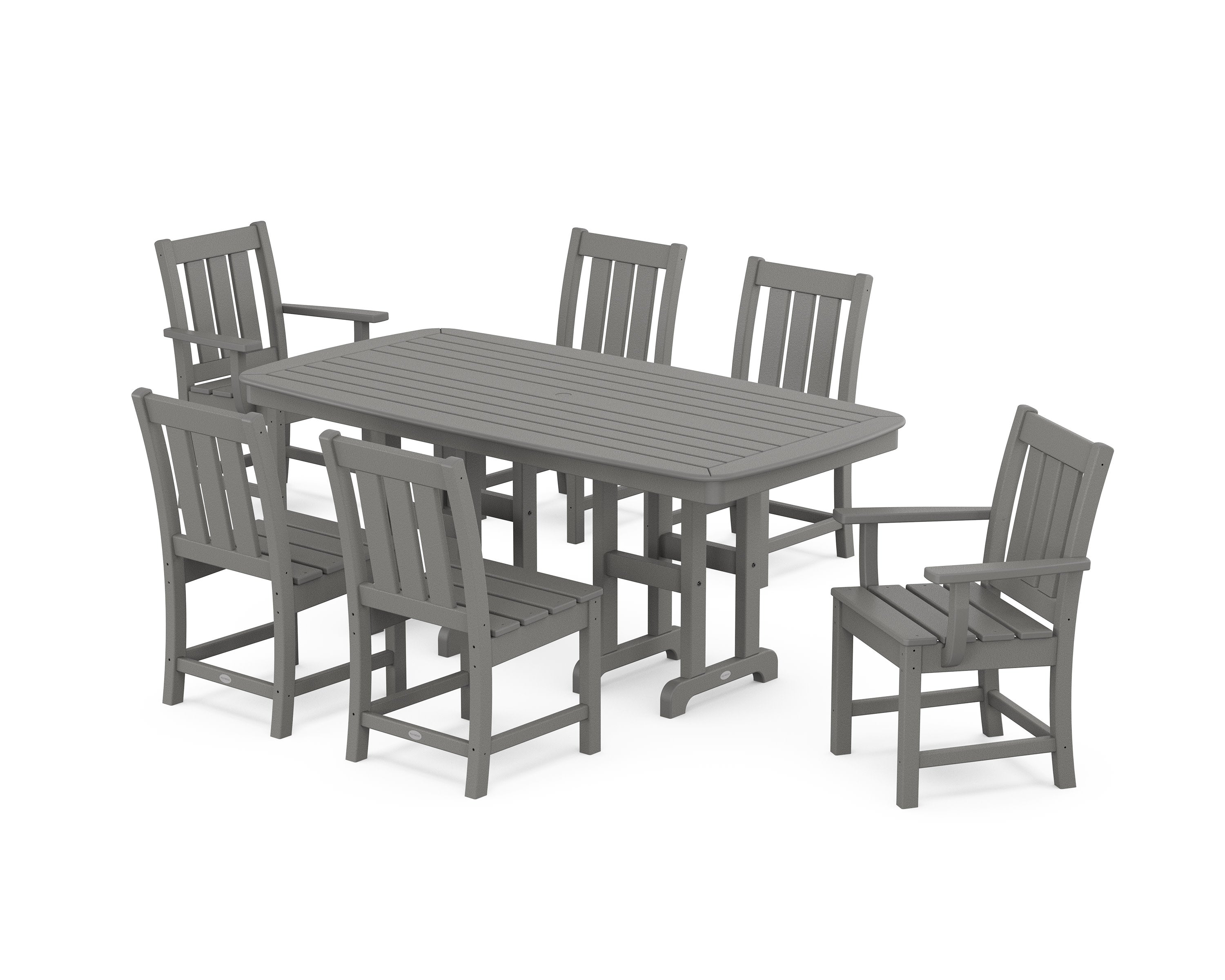 Oxford 7-Piece Dining Set in Slate Grey