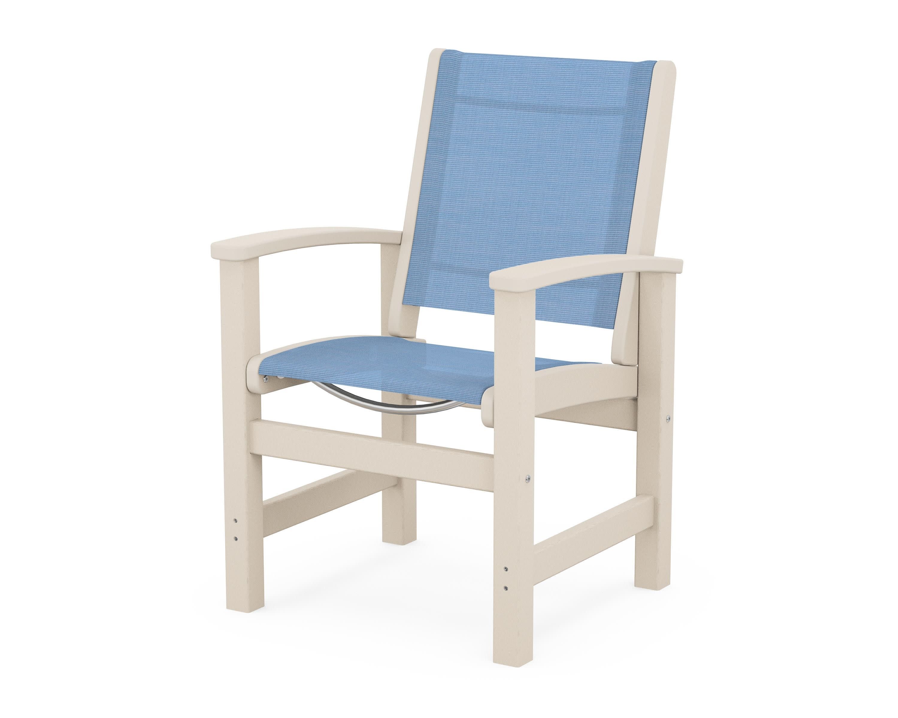 Coastal Dining Chair in Sand / Poolside Sling
