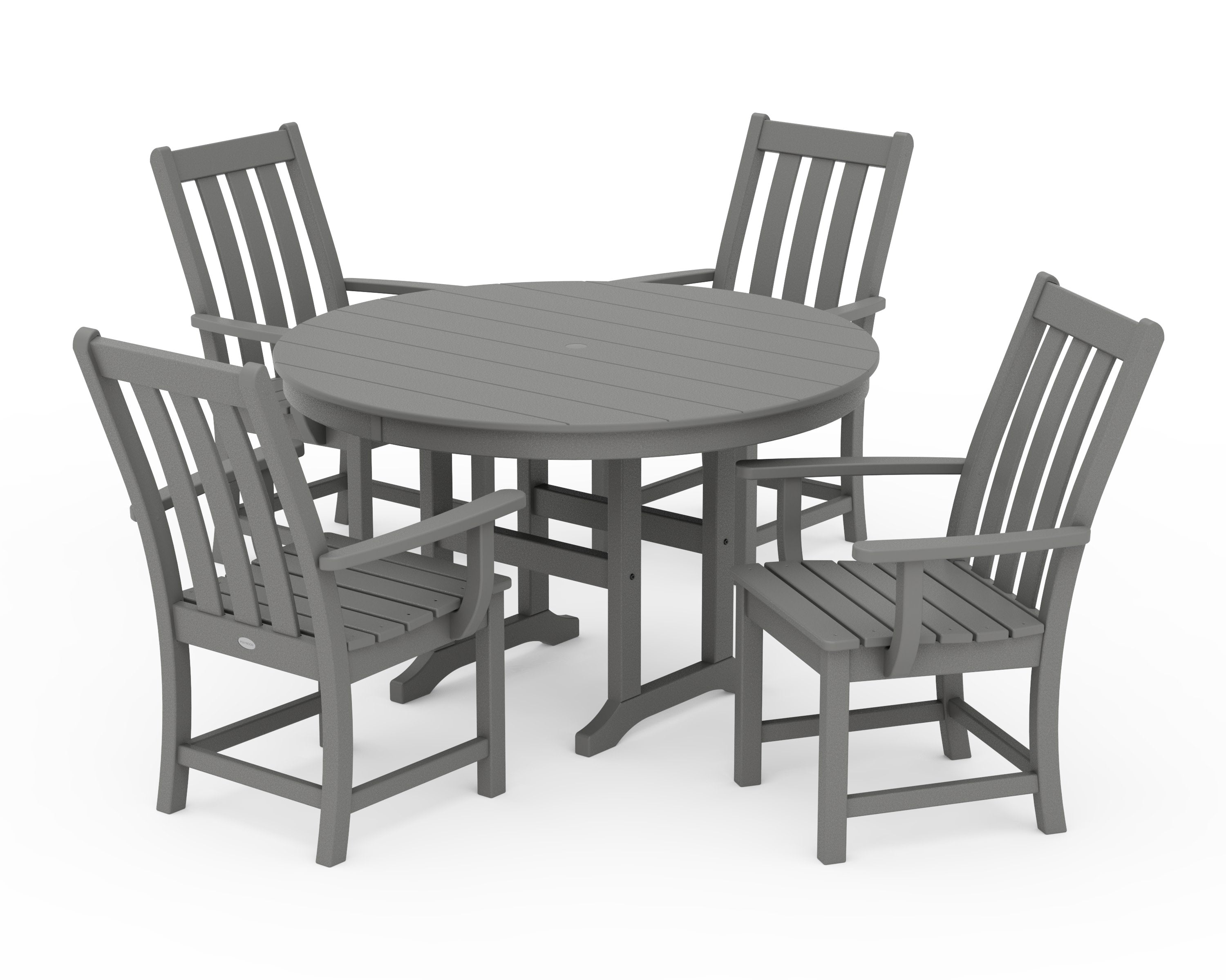 Vineyard 5-Piece Round Farmhouse Dining Set