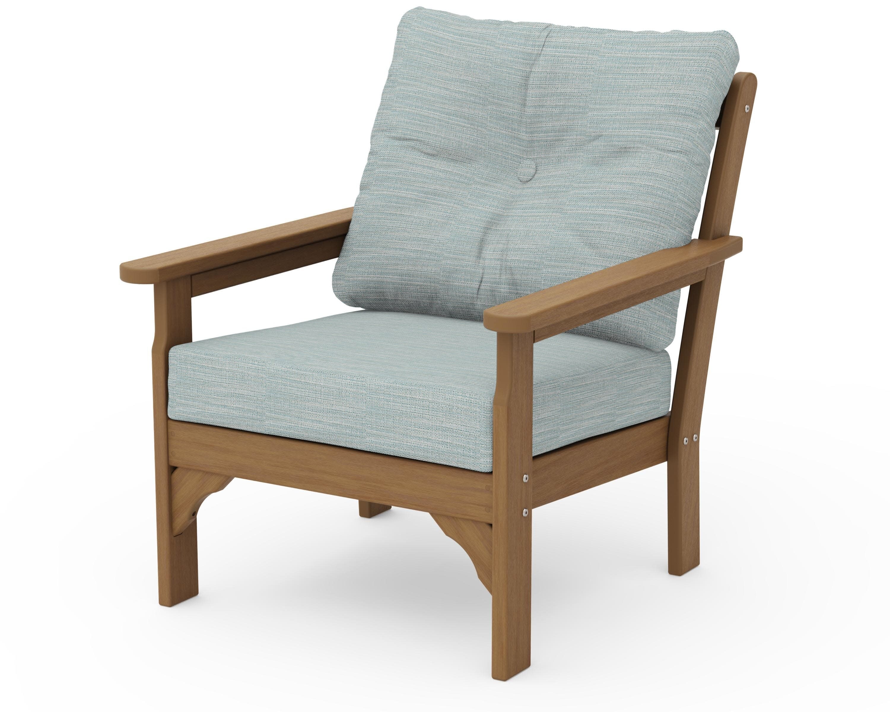 Vineyard Deep Seating Chair in Natural / Soothe Mist