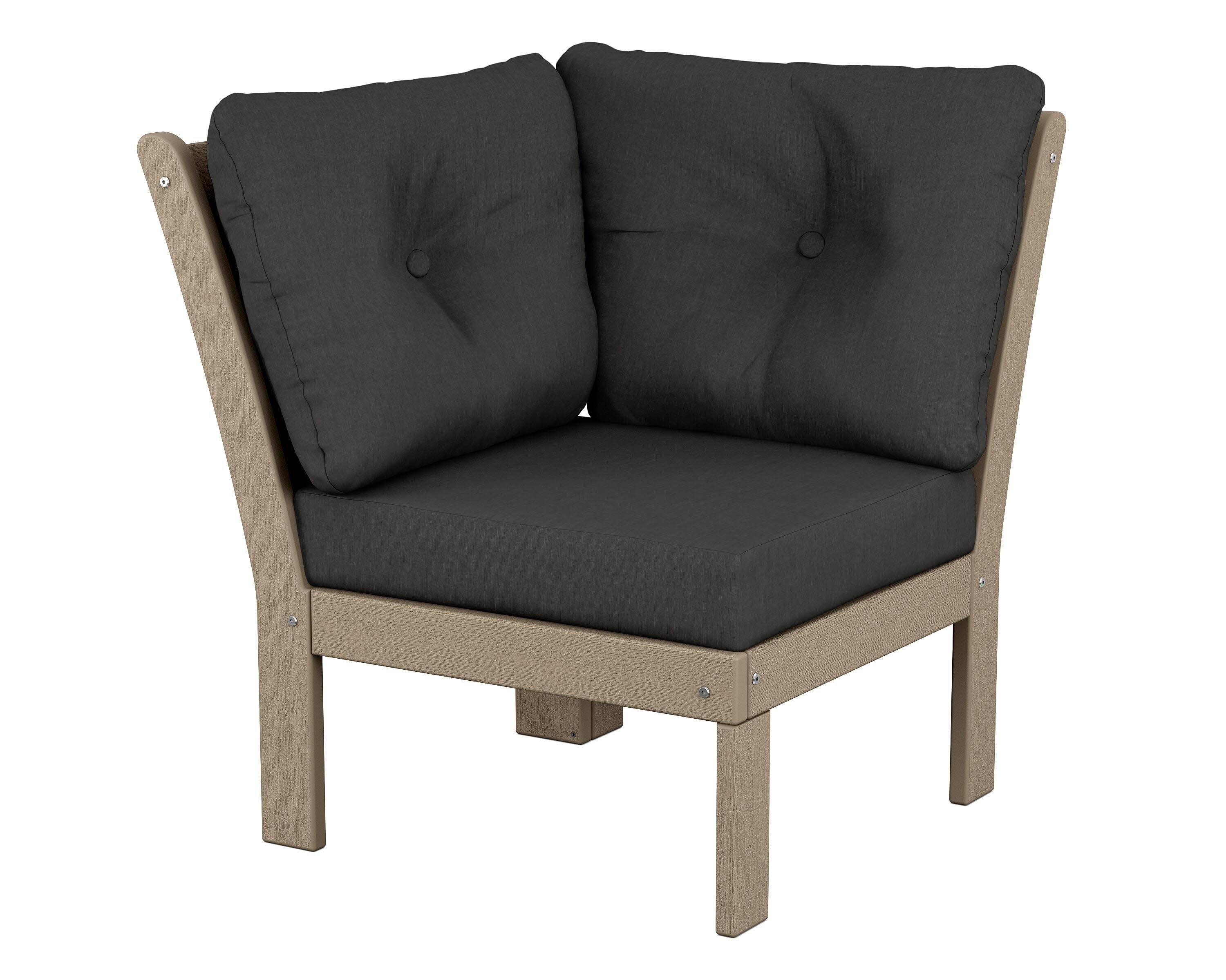 Vineyard Modular Corner Chair in Vintage Sahara / Spectrum Carbon
