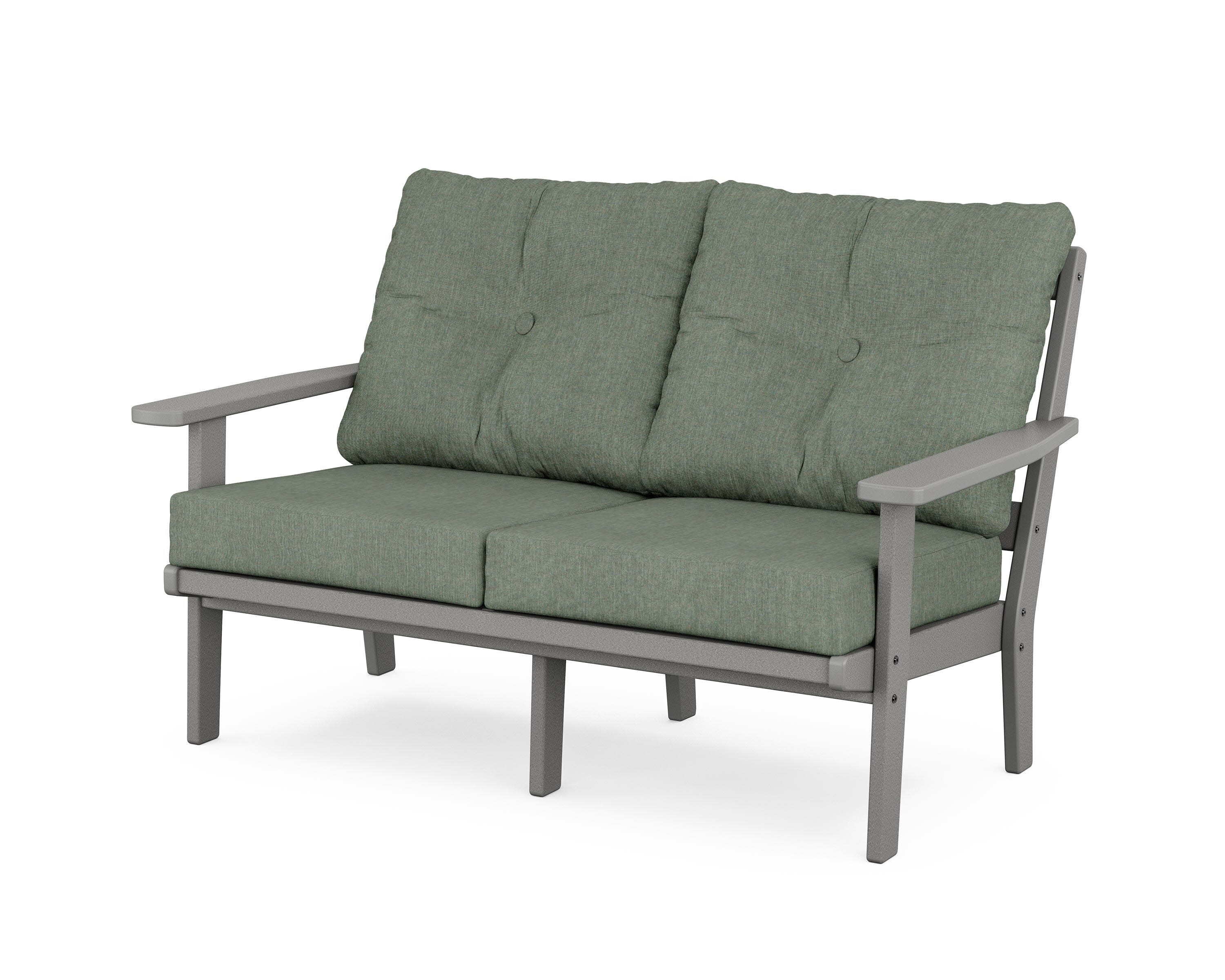 Prairie Deep SeatingLoveseat in Slate Grey / Cast Sage