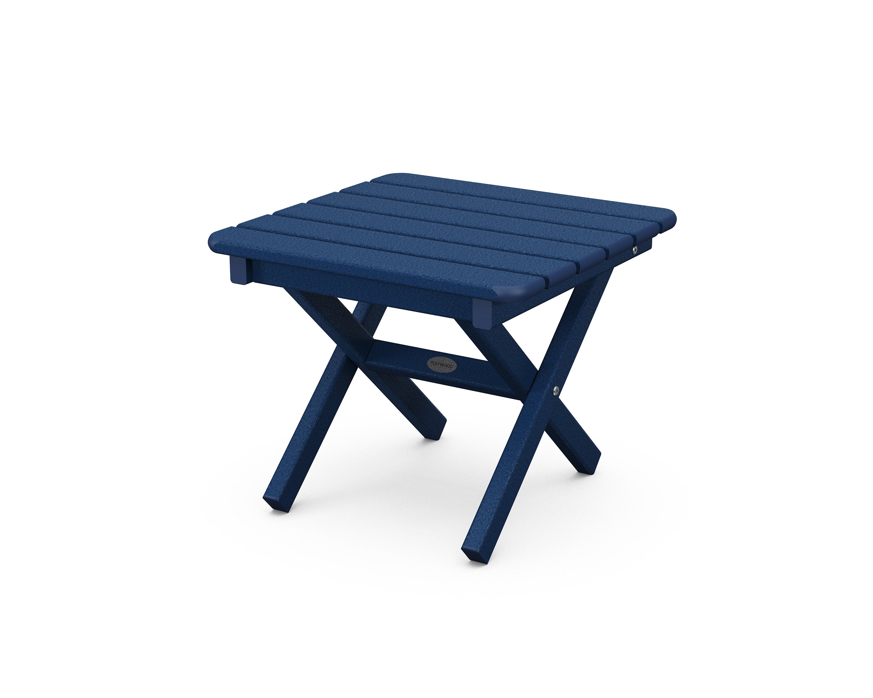 Square 18" Folding Side Table in Navy
