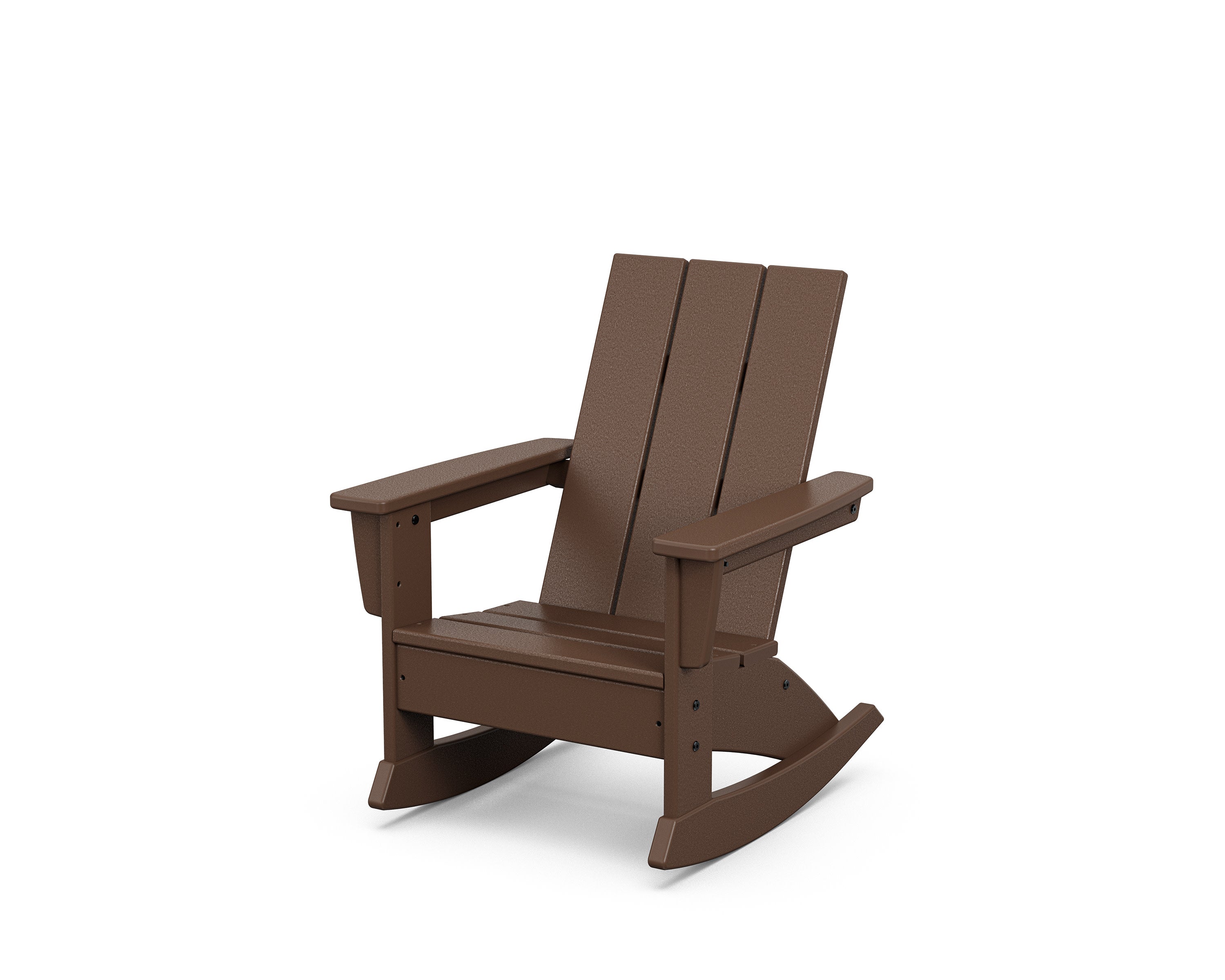 Kids Modern Adirondack Rocking Chair in Mahogany