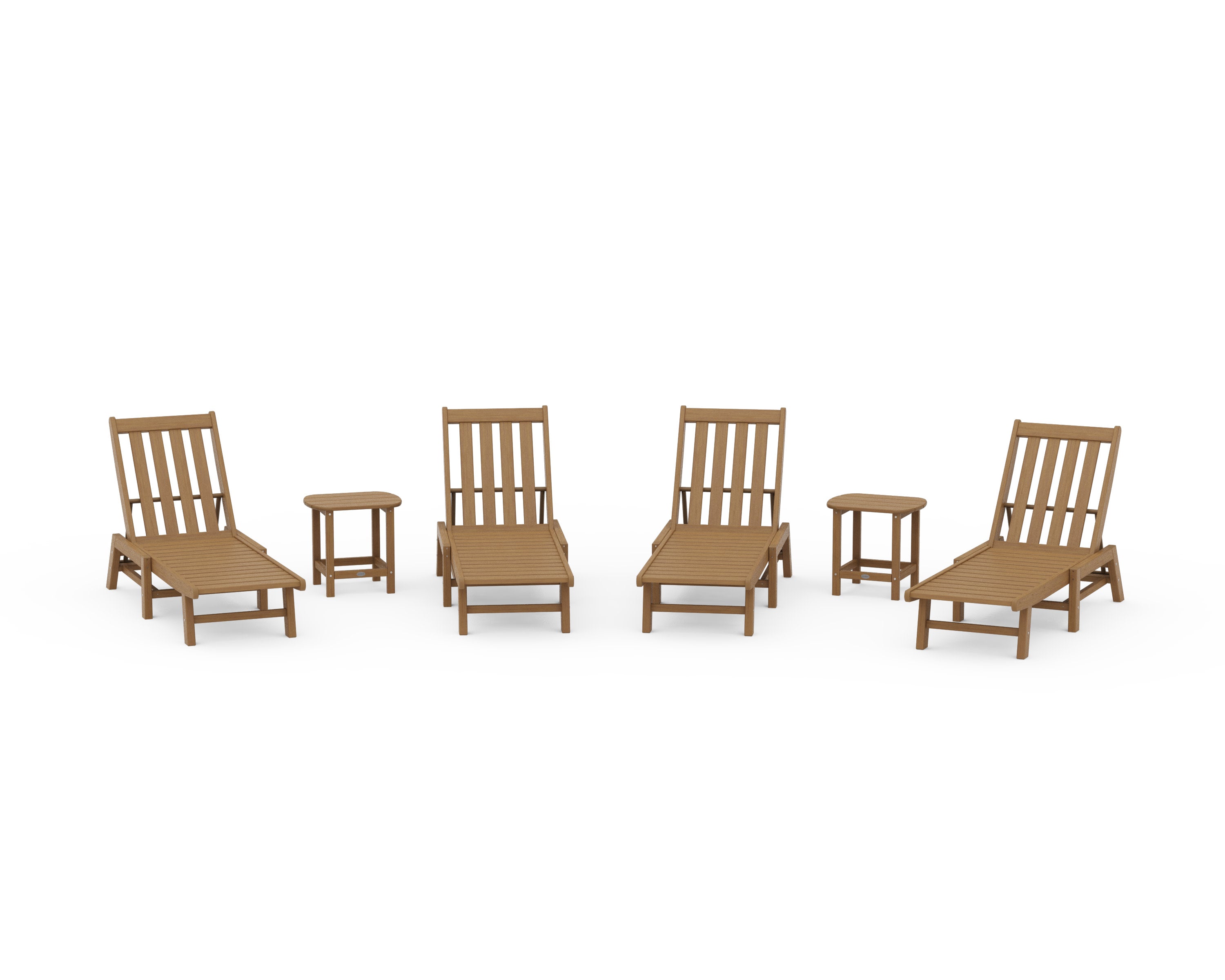 Vineyard 6-Piece Chaise Set in Natural