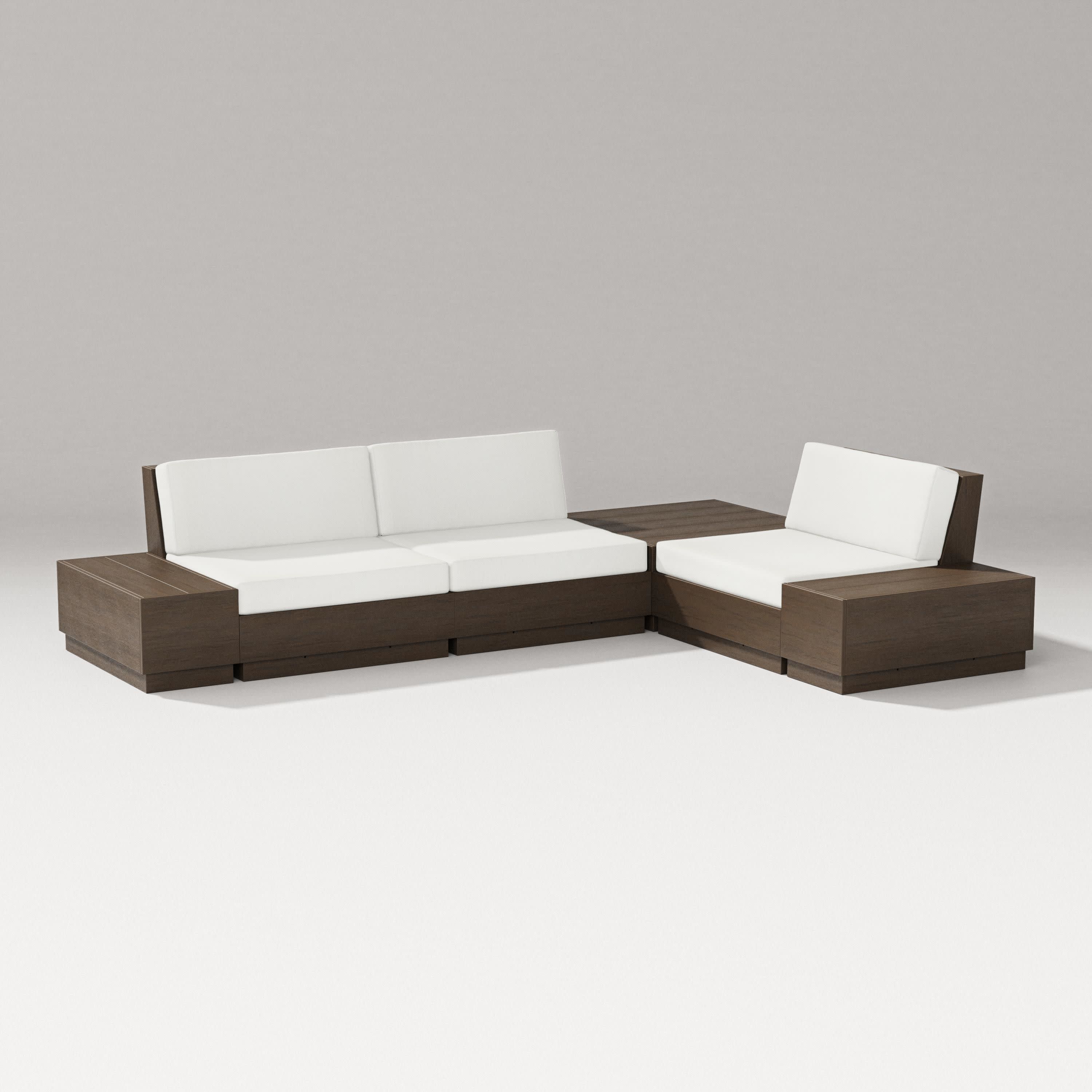 Elevate 6-Piece Corner Sectional in Kona / Natural Linen