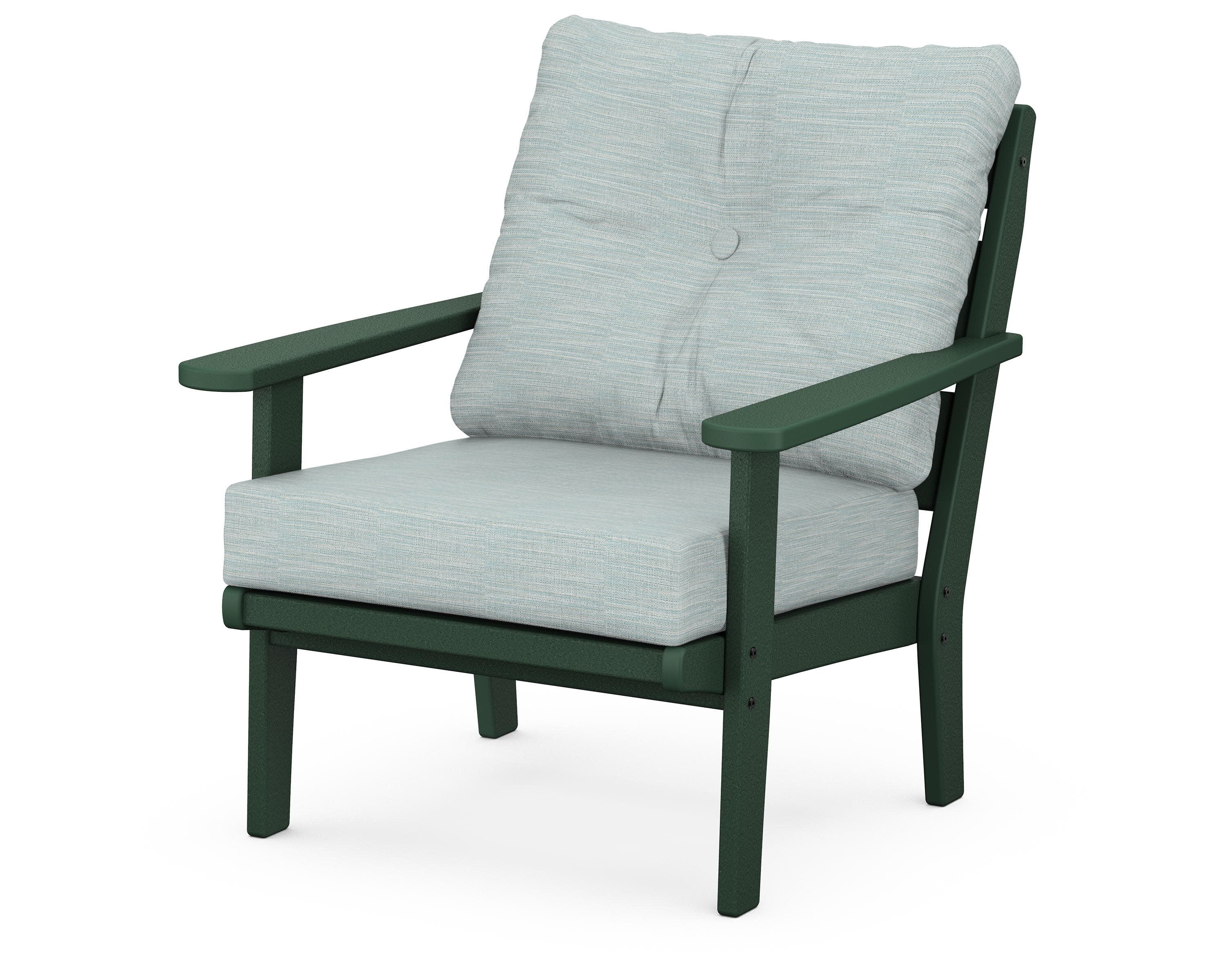 Lakeside Deep Seating Chair in Green / Soothe Mist