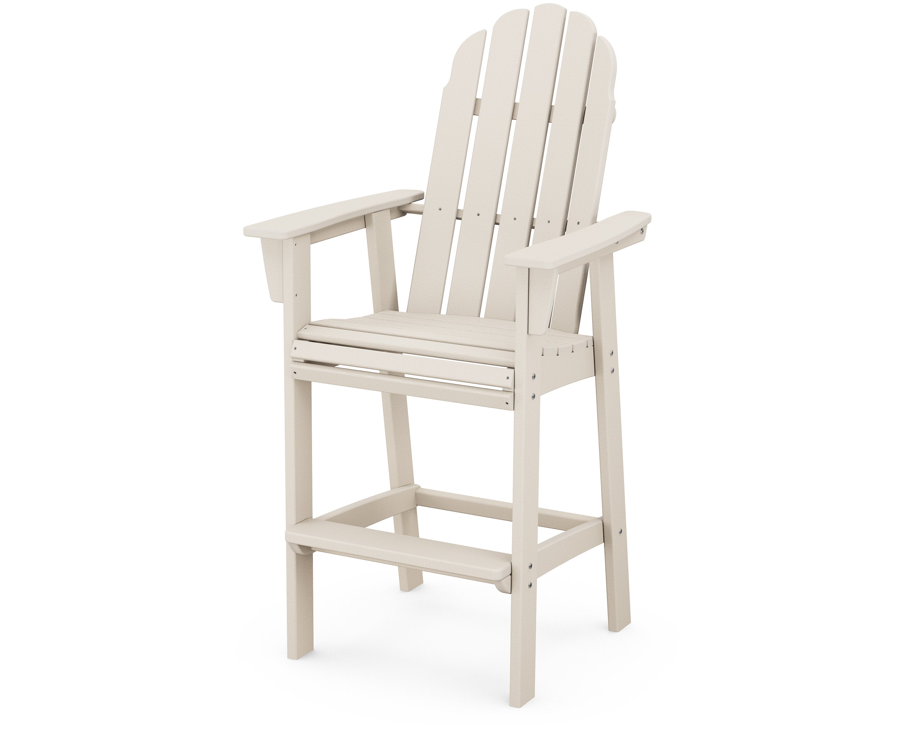 Vineyard Curveback Adirondack Bar Chair in Sand