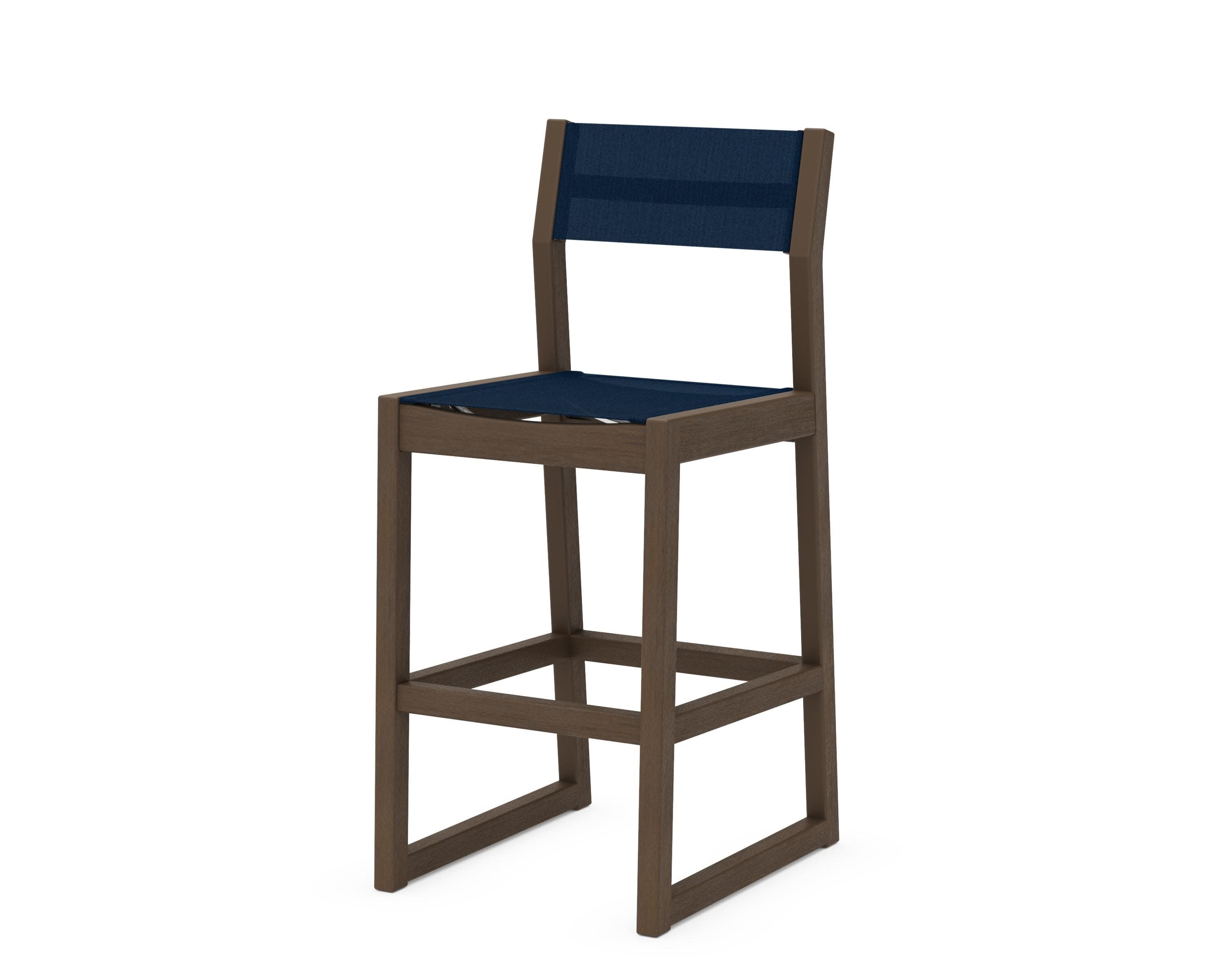 EDGE Sling Bar Side Chair in Kona / Navy Blue Sling