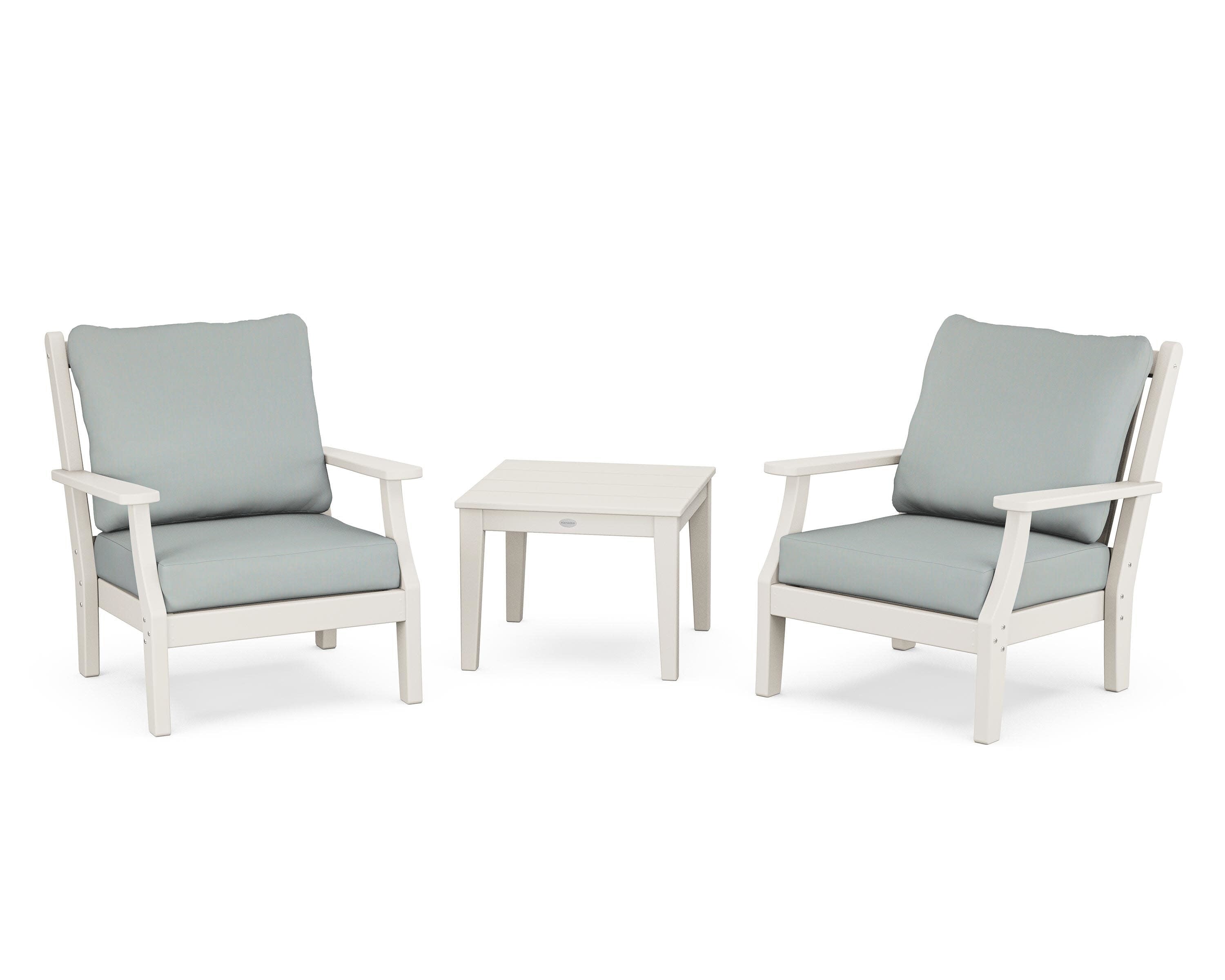 Wovendale 3-Piece Deep Seating Set in Sand / Spa