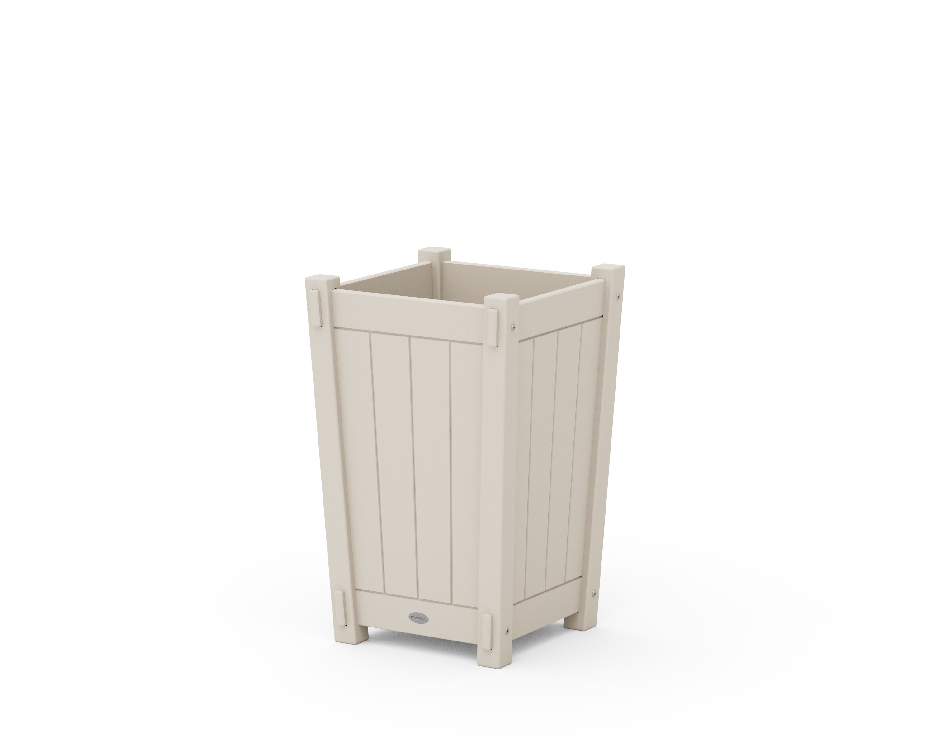 Vineyard Tapered Square Short Planter Box in Sand