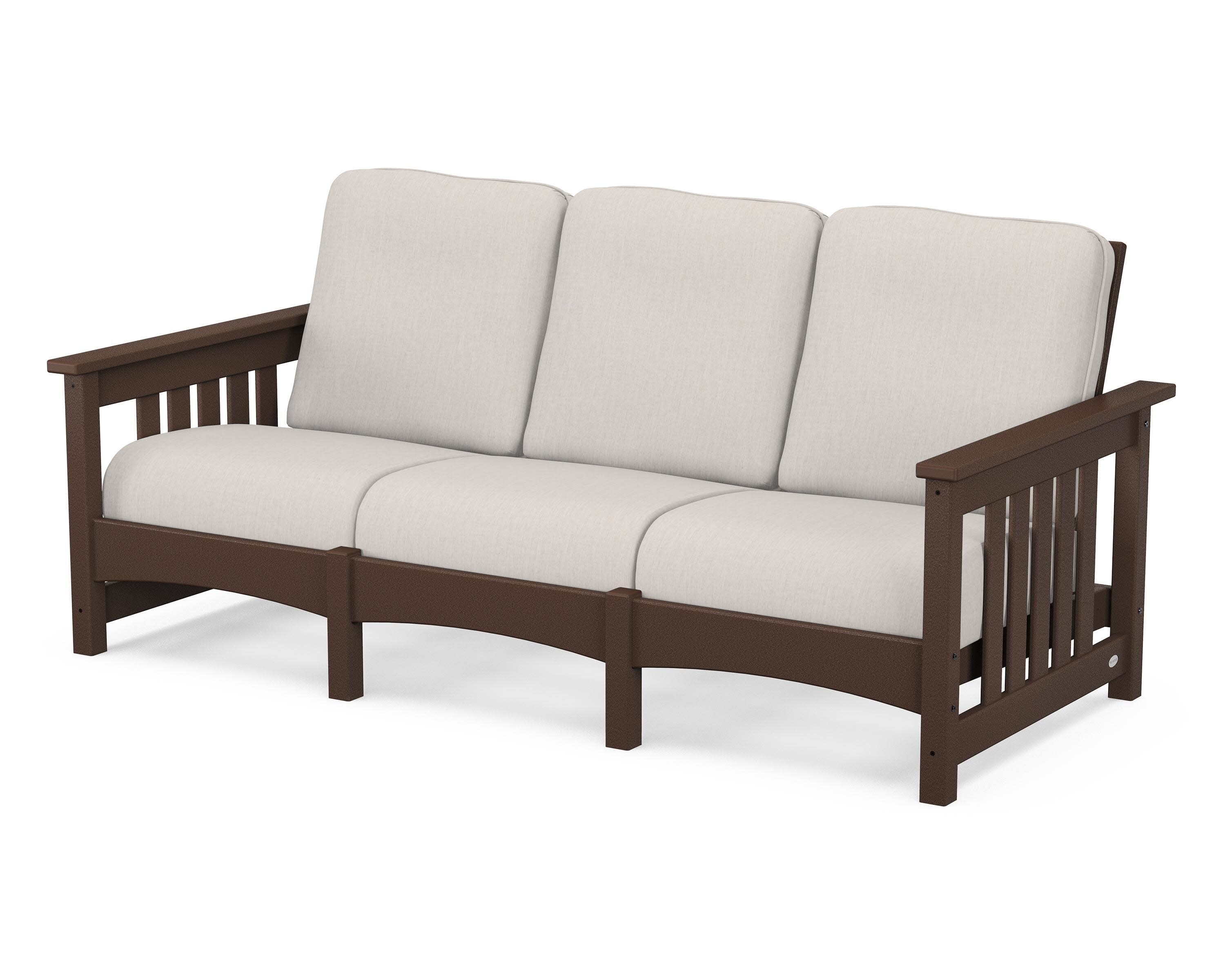 Club Mission Sofa in Mahogany / Cast Ash