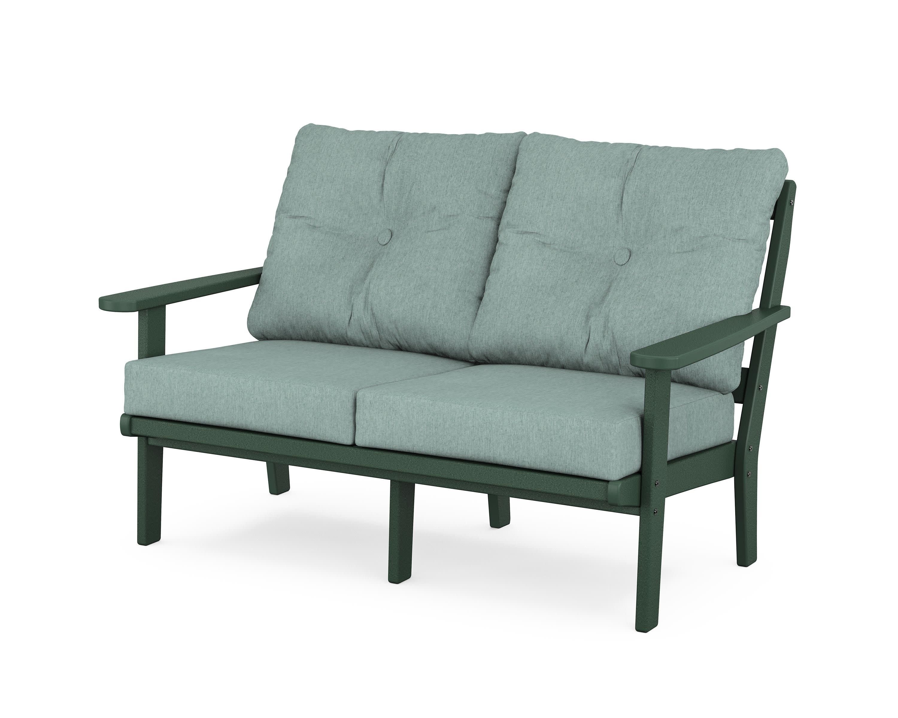 Mission Deep SeatingLoveseat in Green / Glacier Spa