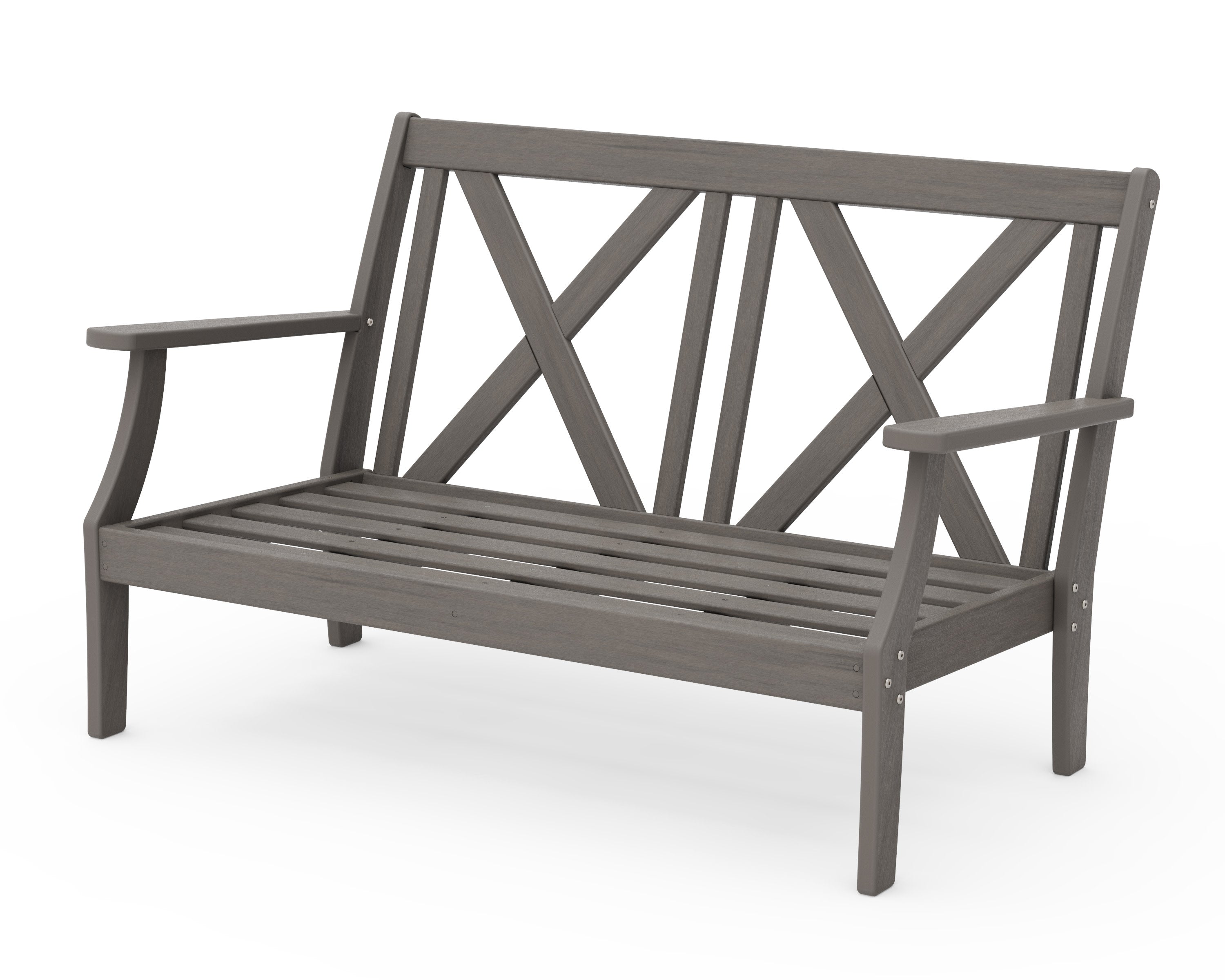 Braxton Deep Seating Loveseat Frame in Driftwood