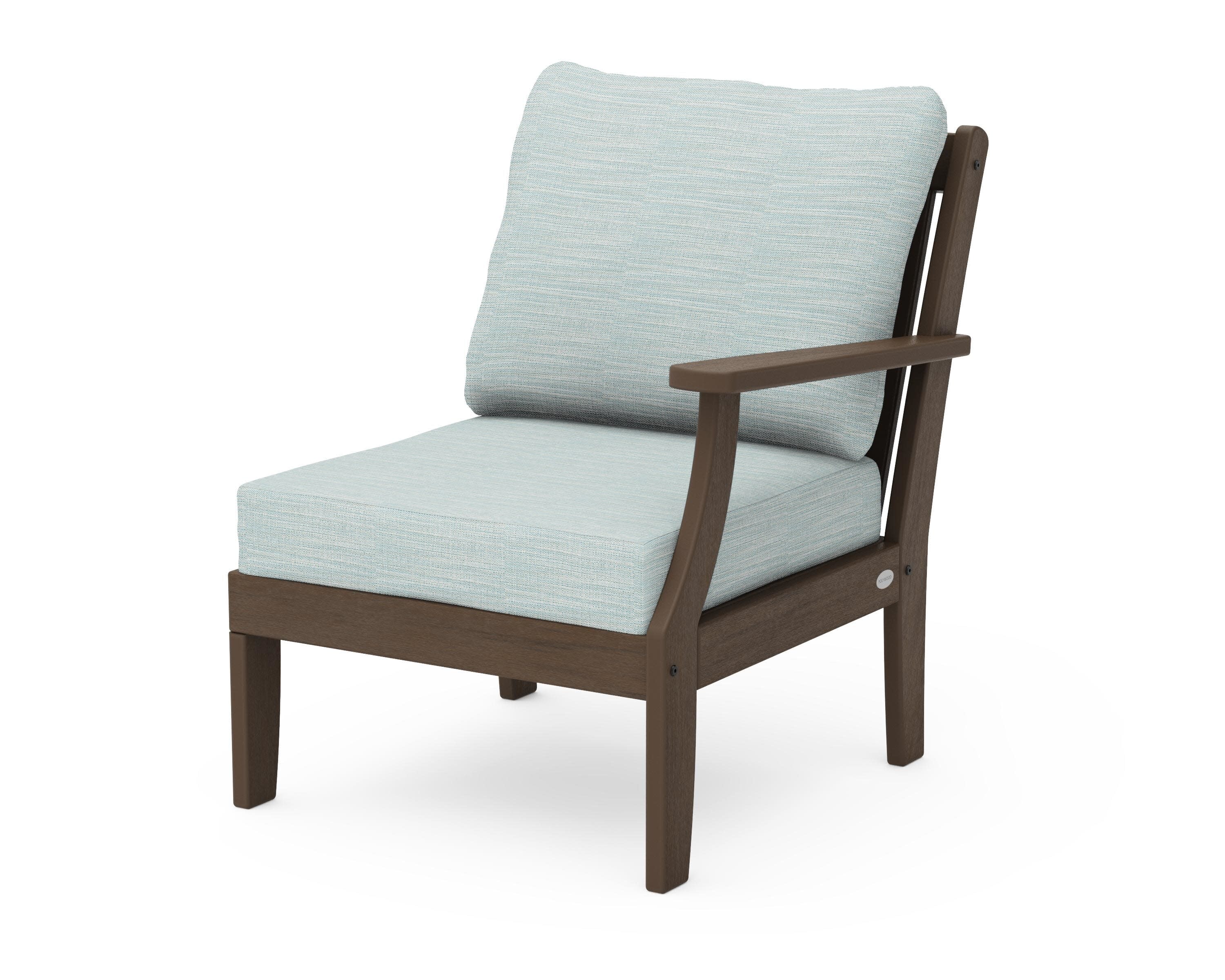 Braxton Modular Right Arm Chair in Kona / Soothe Mist