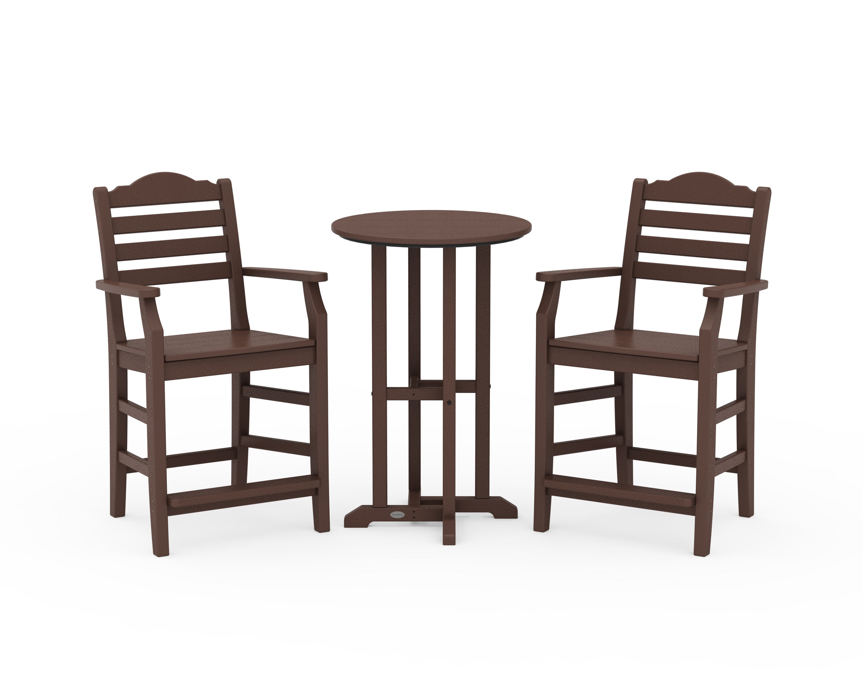 Savannah 3-Piece Farmhouse Counter Set in Mahogany